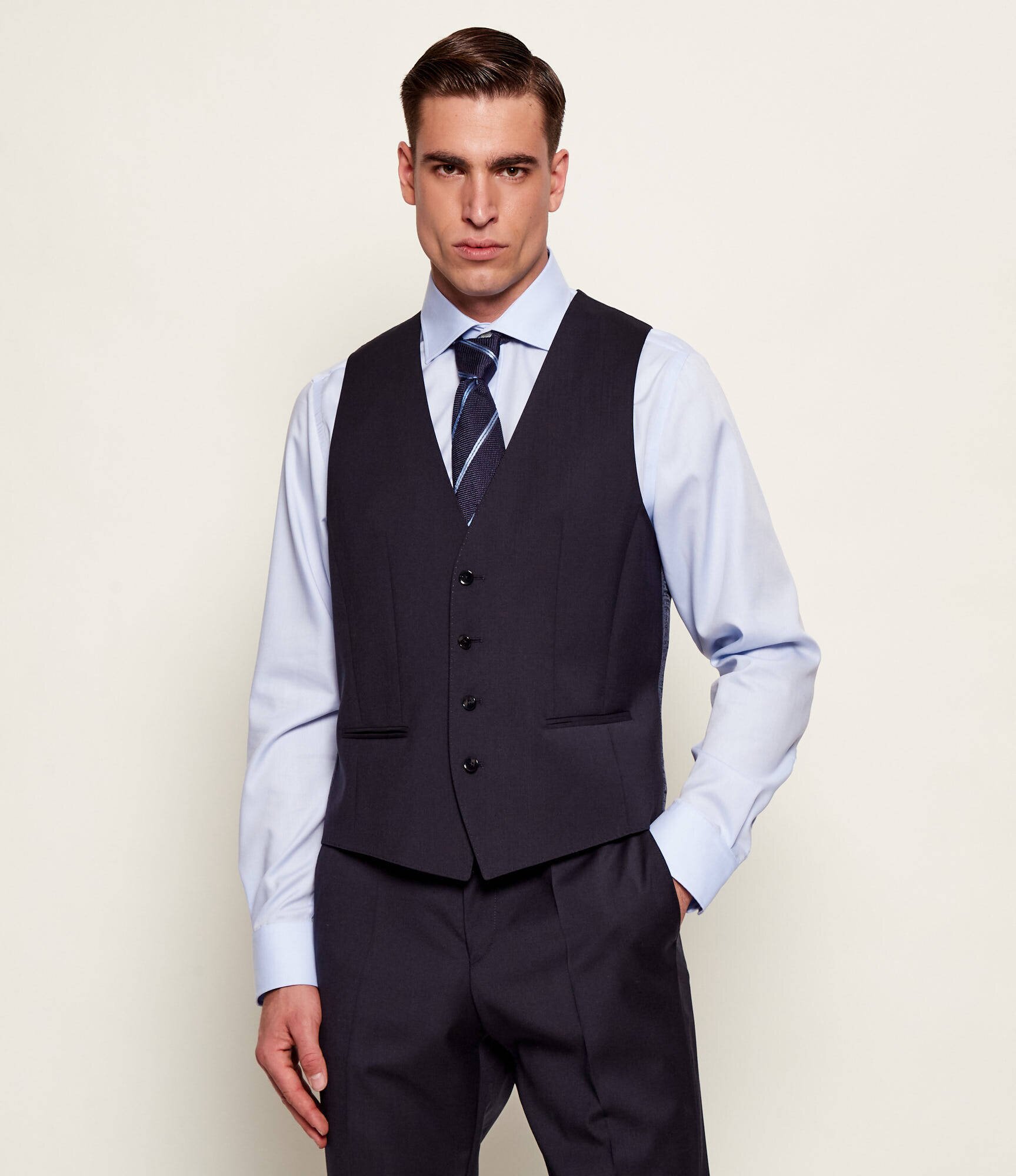 BOSS Black De lână vestă H-HUGE | Slim Fit