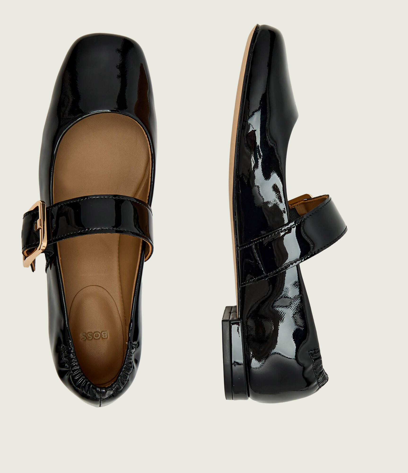 BOSS Black De piele balerini Luara_Ballerina_PTBK Mary Jane
