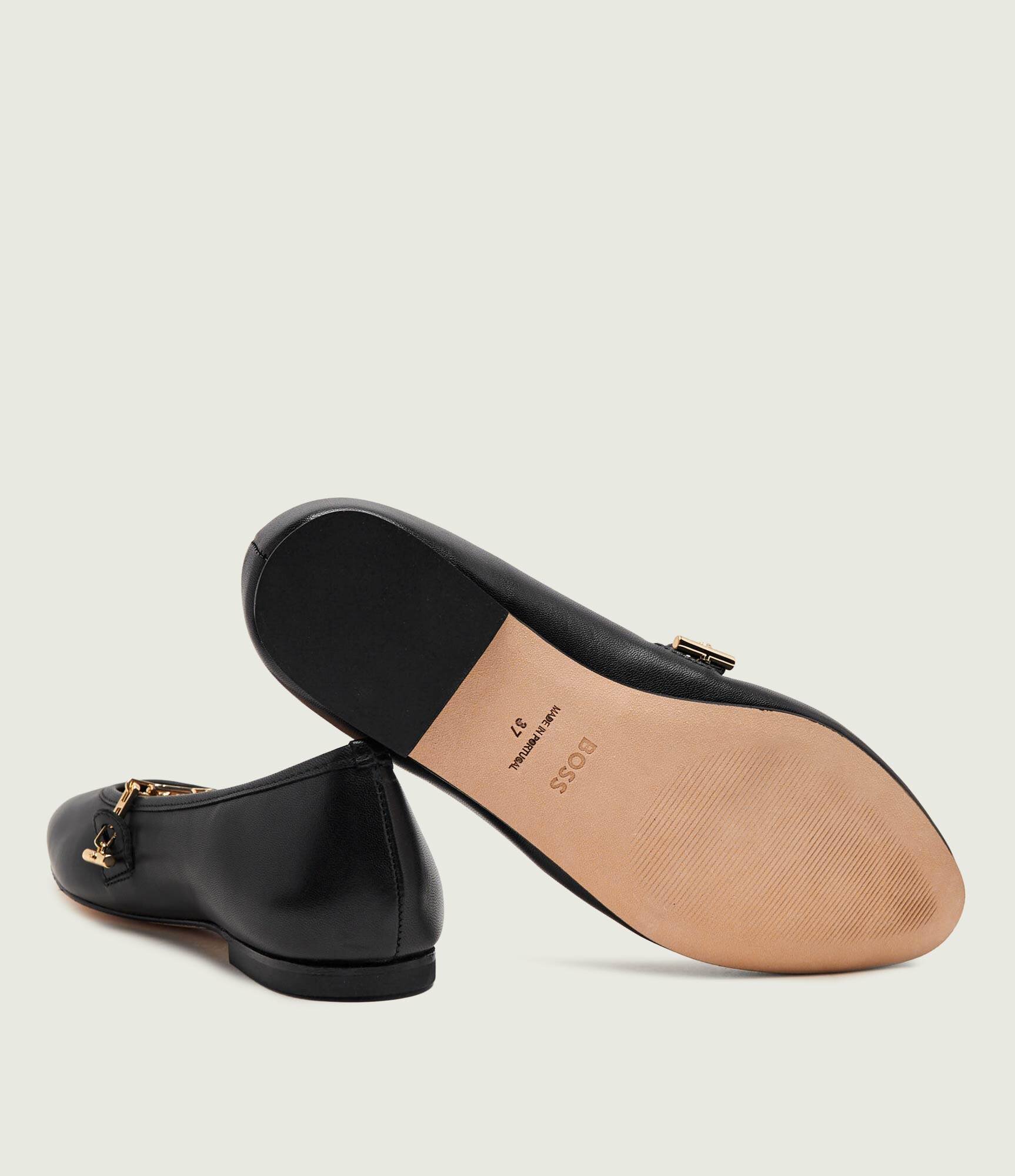 BOSS Black De piele balerini Silvye_Ball10_NACH Mary Jane