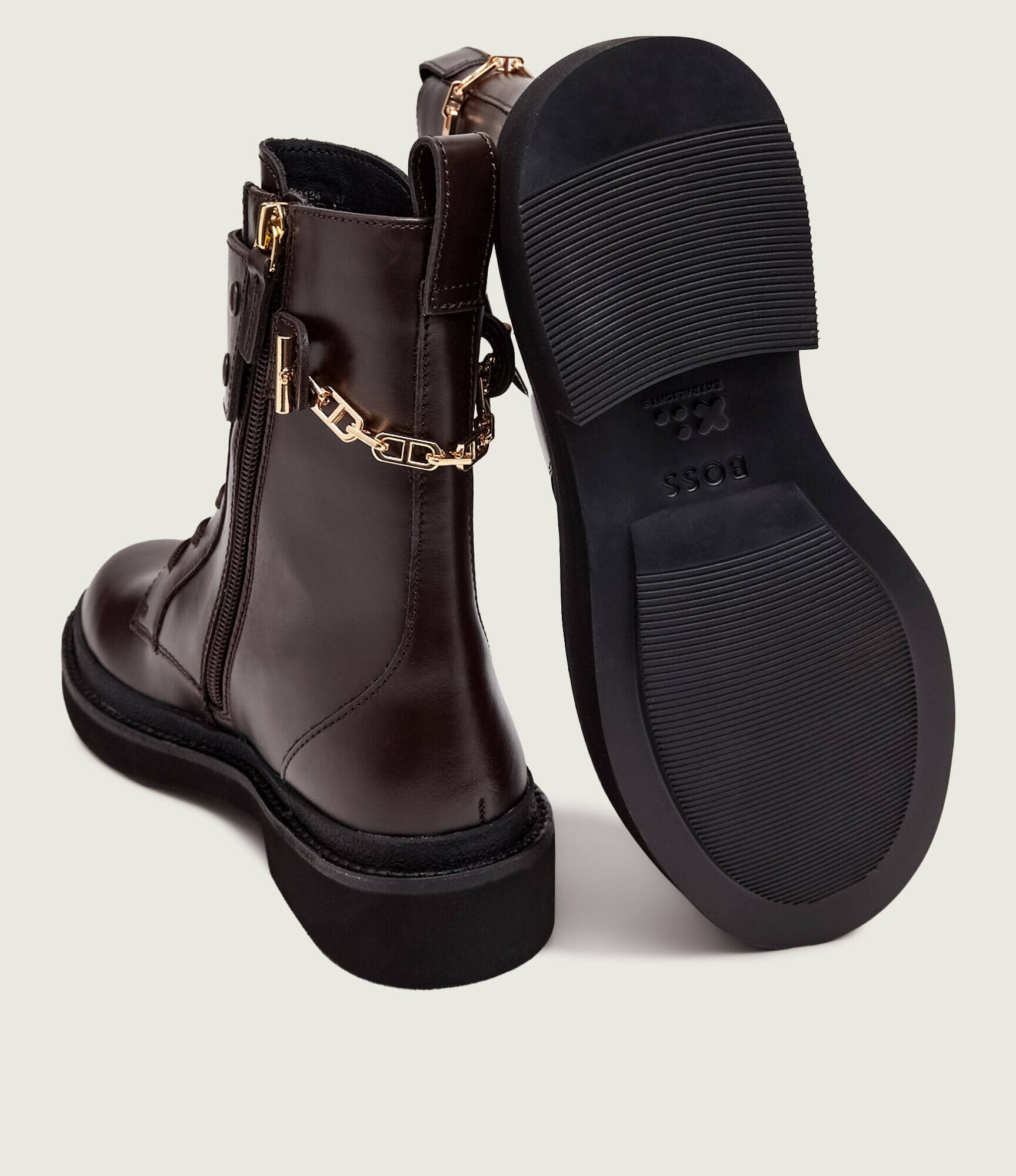 BOSS Black De piele botine Eleri_LUBootie_LTZPT
