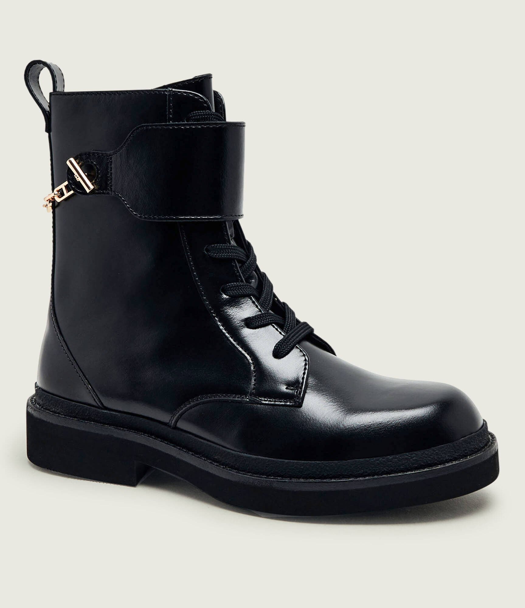 BOSS Black De piele botine Eleri_LUBootie_LTZPT