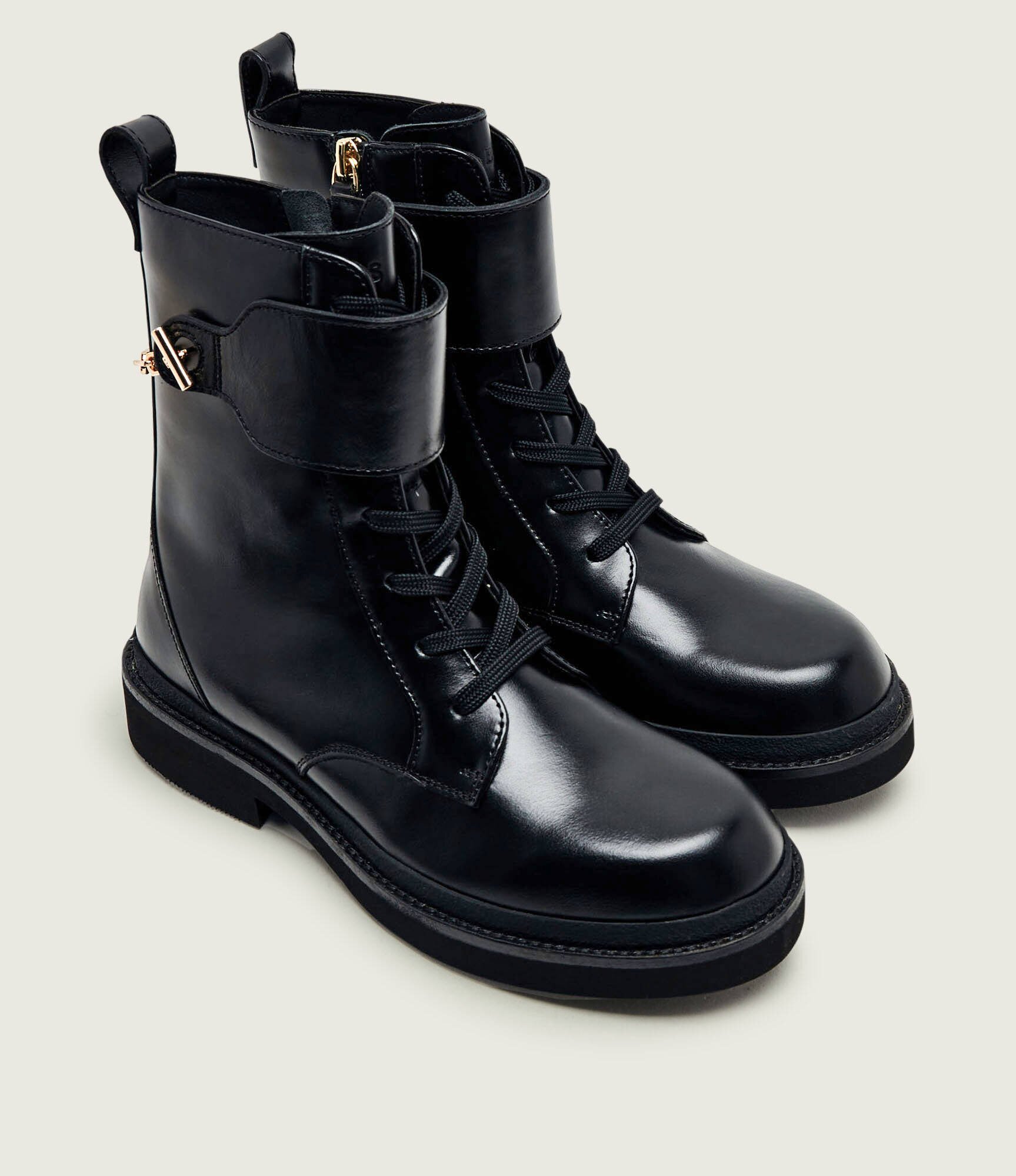 BOSS Black De piele botine Eleri_LUBootie_LTZPT