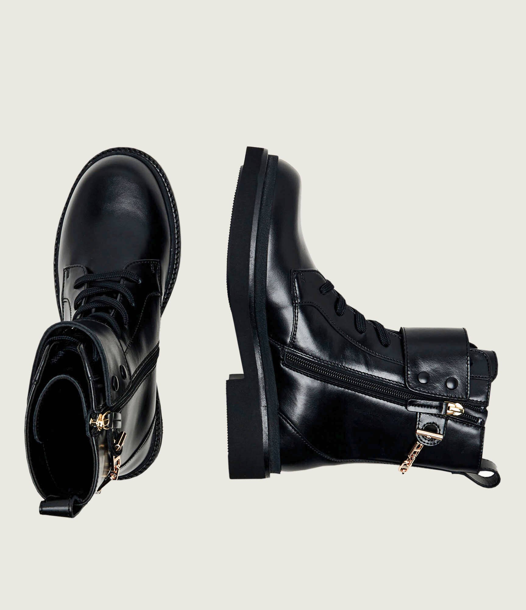 BOSS Black De piele botine Eleri_LUBootie_LTZPT