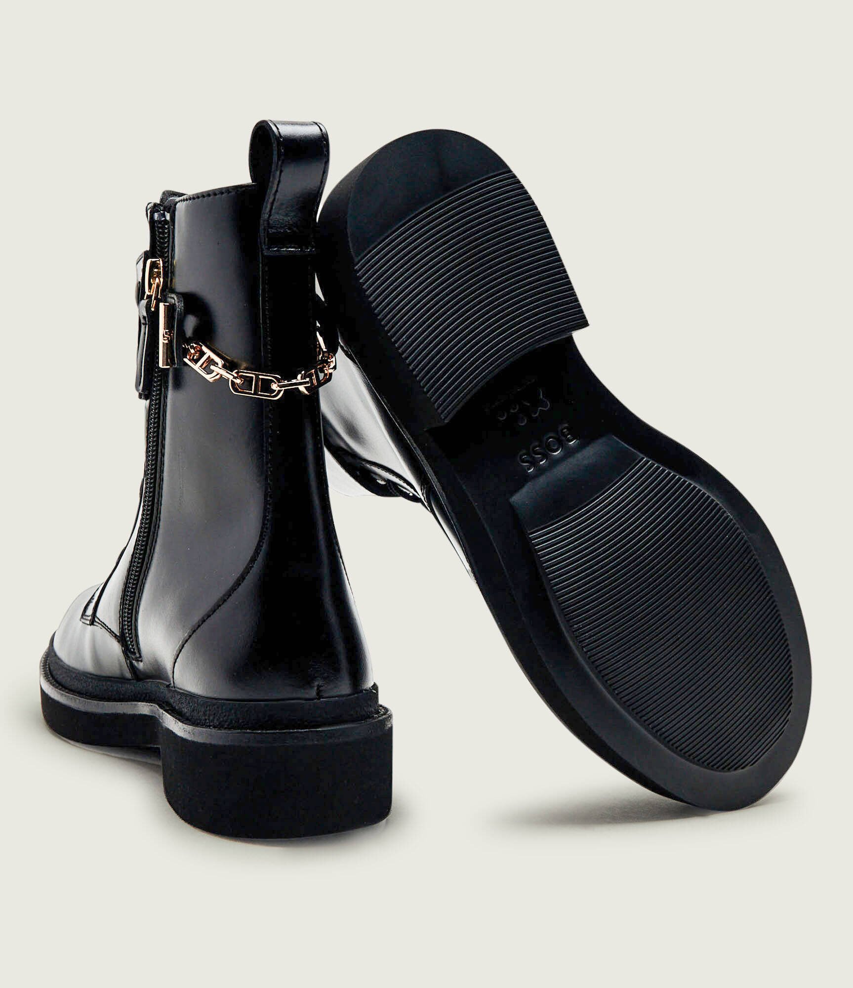 BOSS Black De piele botine Eleri_LUBootie_LTZPT