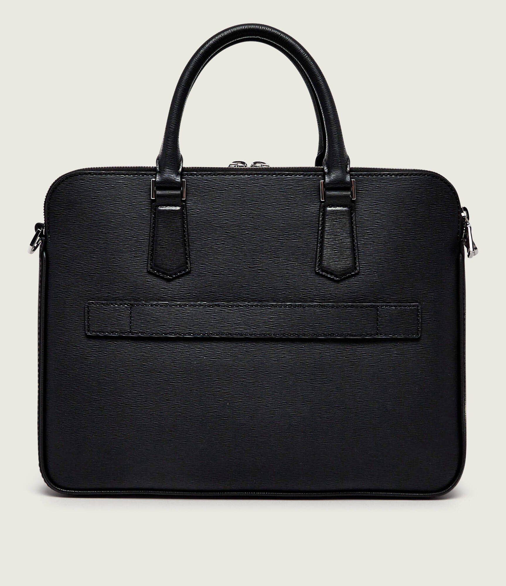 BOSS Black De piele geantă pentru laptop 14" New Crosstown_P_Z.D.