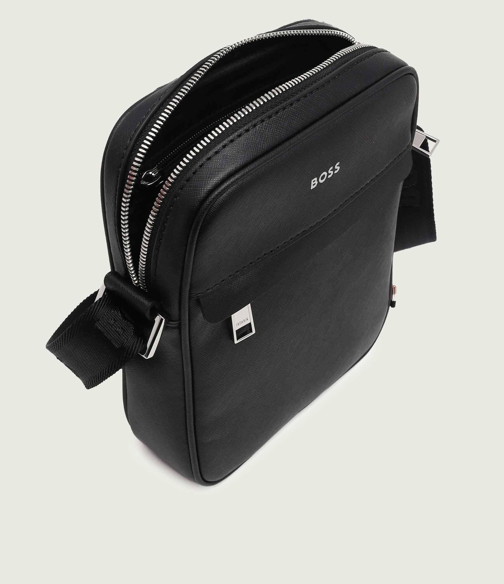BOSS Black De piele geantă reporter Zair_NS