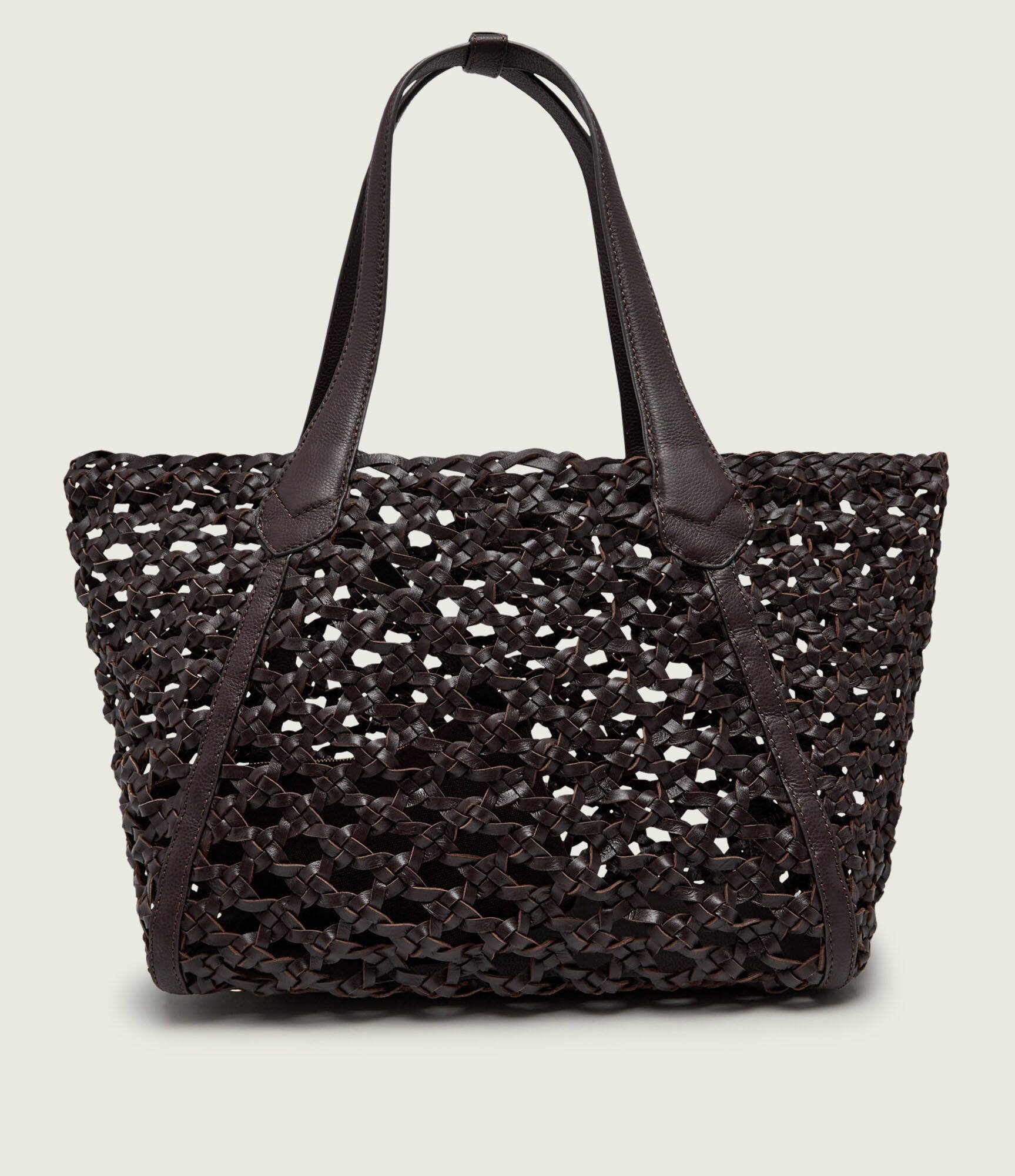 BOSS Black De piele geantă shopper + borsetă Lenah