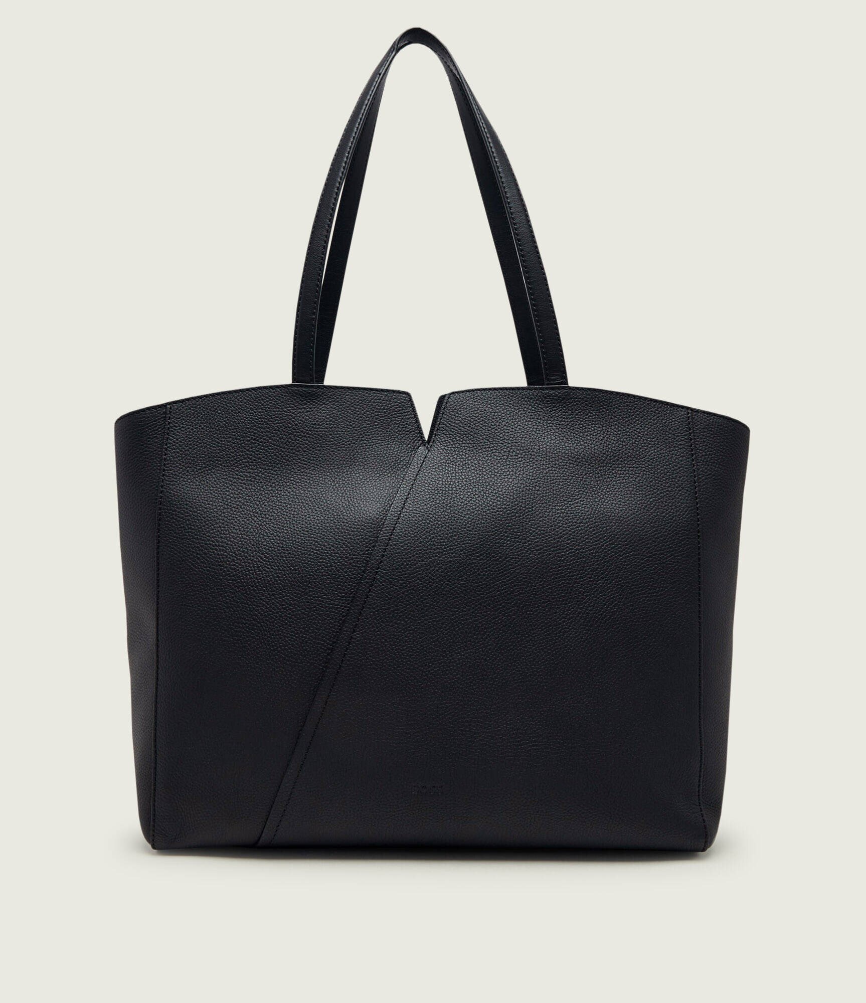BOSS Black De piele geantă shopper Boss Revers