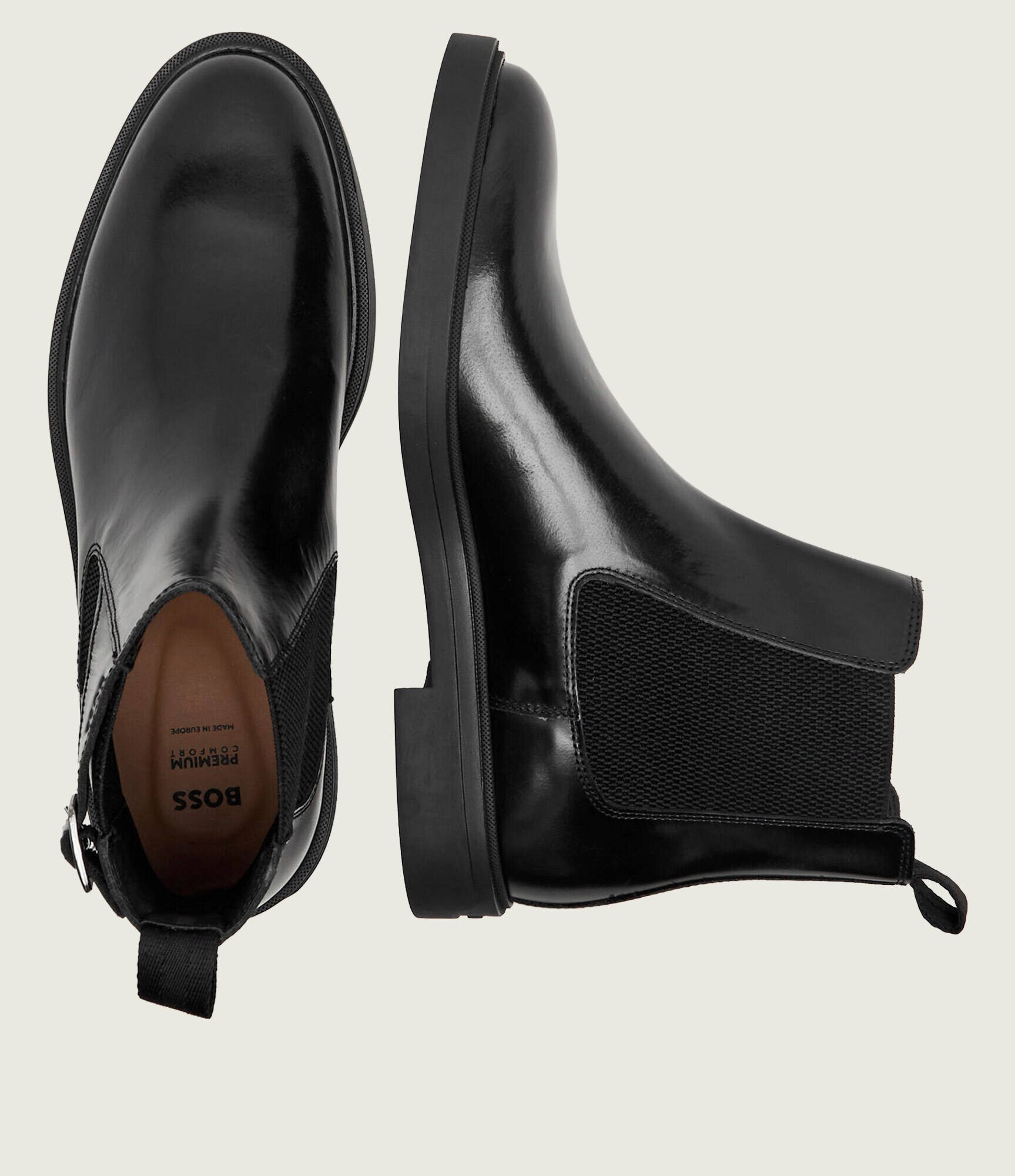 BOSS Black De piele ghete chelsea Calev_Cheb_bo