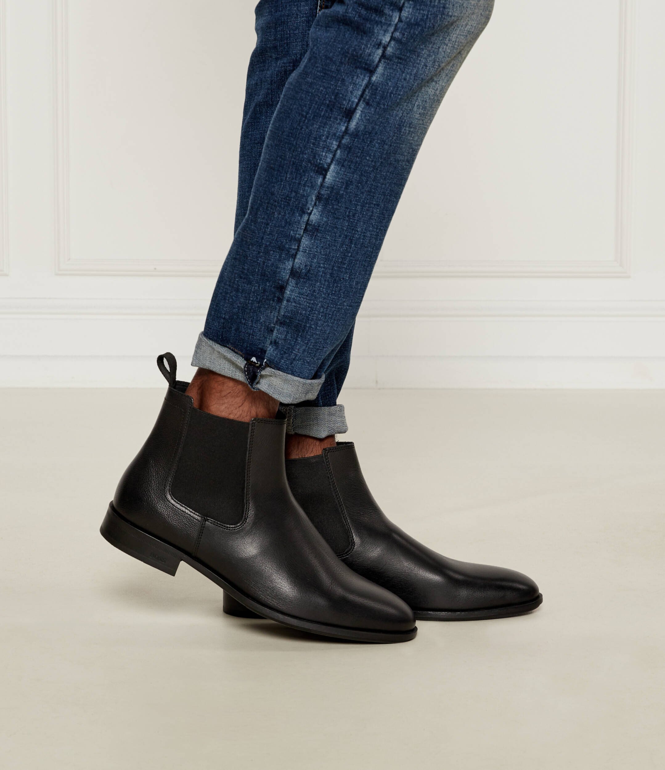 BOSS Black De piele ghete chelsea Colby_Cheb_gr