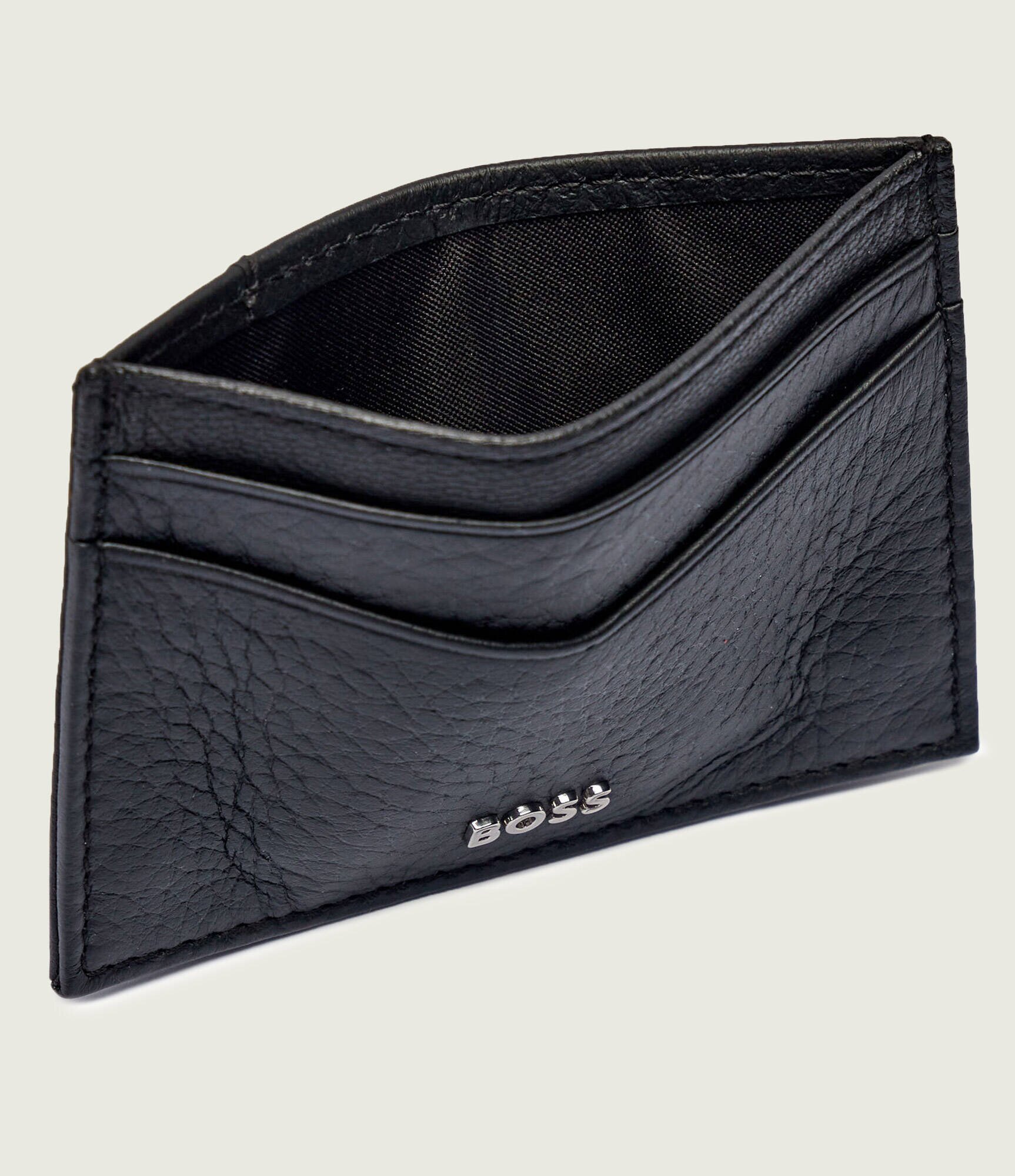 BOSS Black De piele husă pentru carduri New Crosstown_M_Clip
