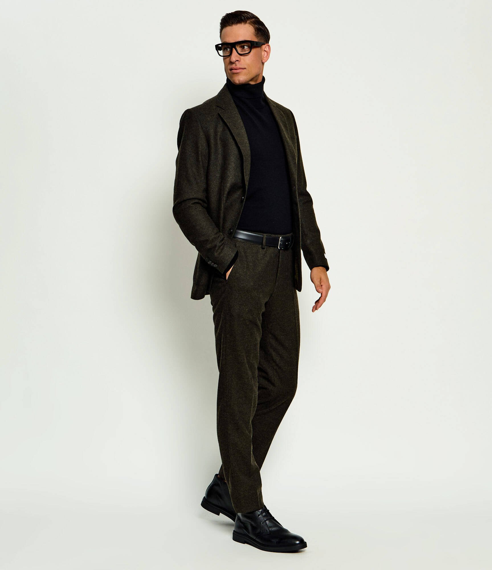 BOSS Black De piele încălțăminte înaltă Calev_Desb_grwl
