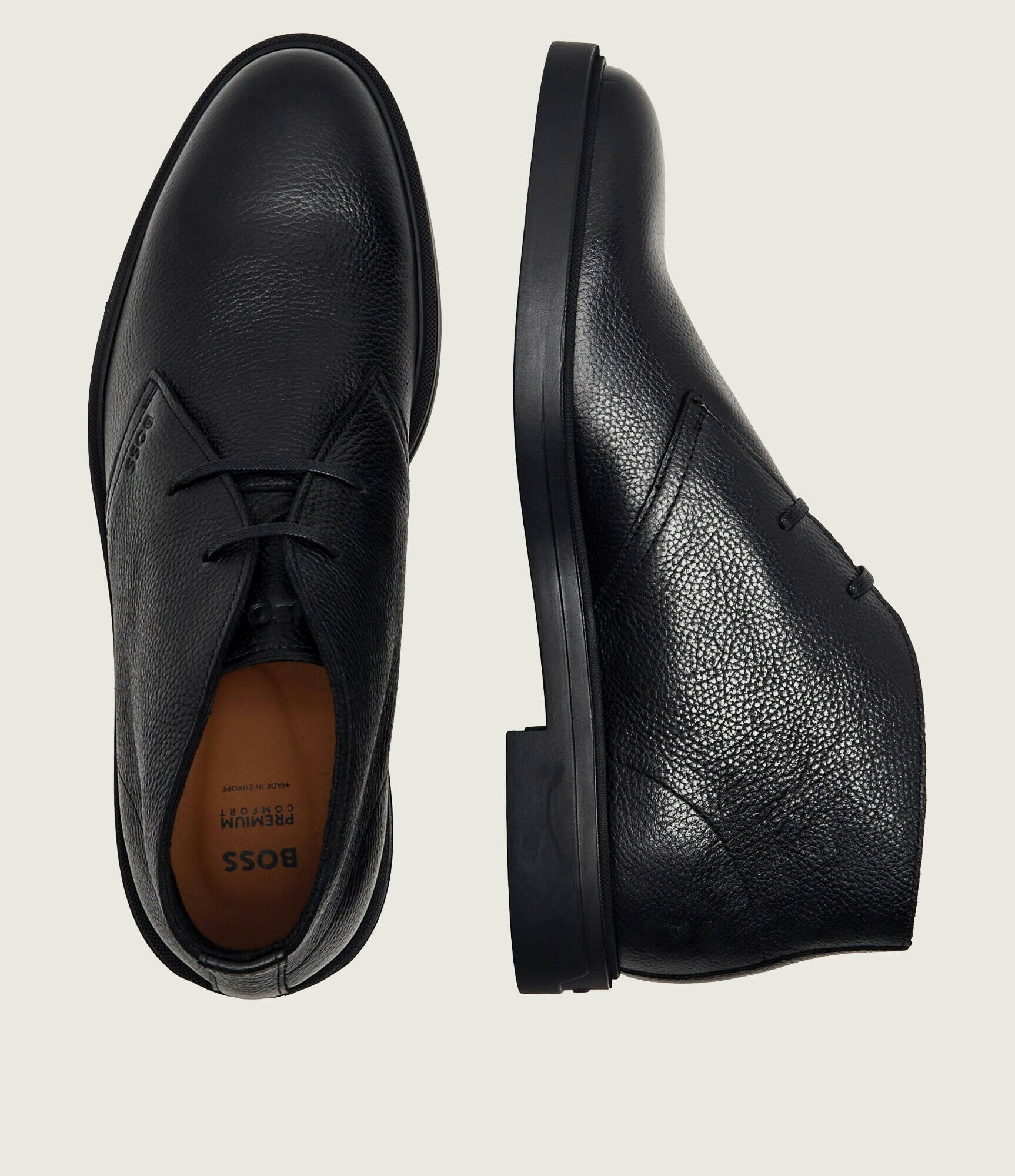 BOSS Black De piele încălțăminte înaltă Calev_Desb_grwl