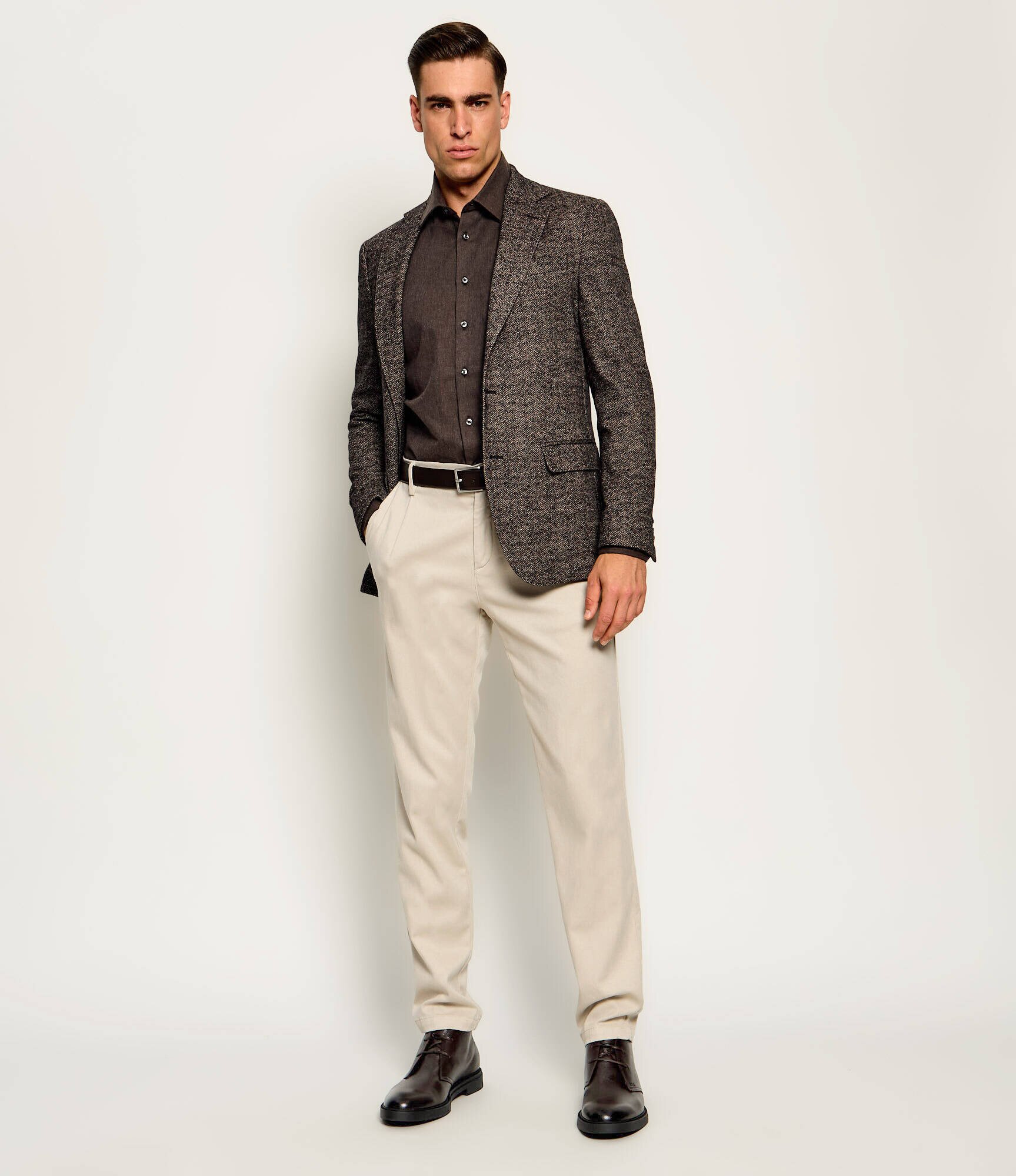 BOSS Black De piele încălțăminte înaltă Calev_Desb_grwl