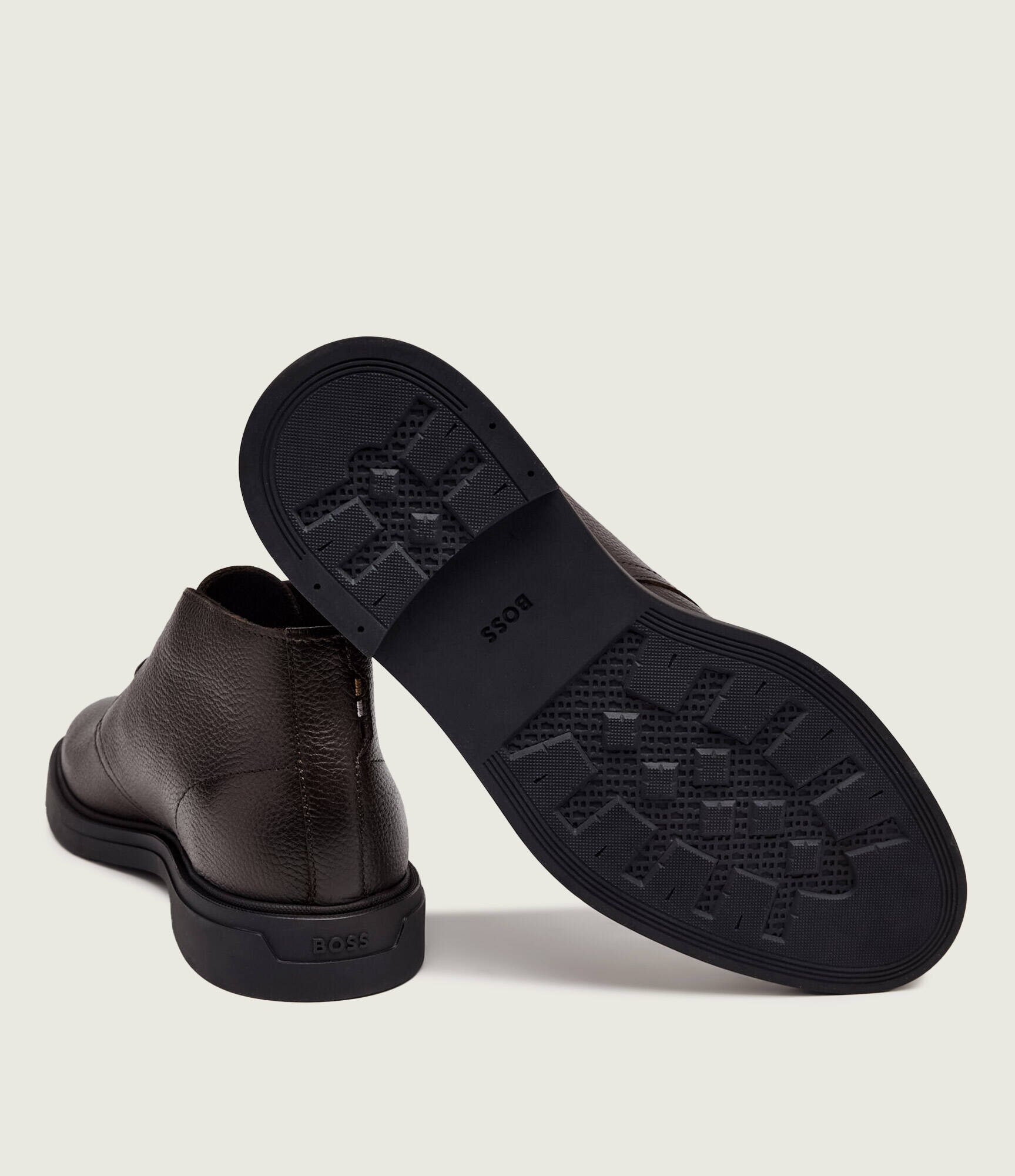 BOSS Black De piele încălțăminte înaltă Calev_Desb_grwl