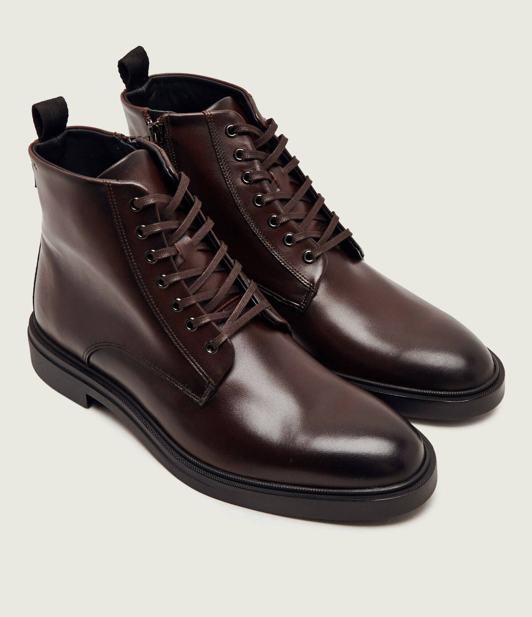 BOSS Black De piele încălțăminte înaltă Calev_Halb_lt