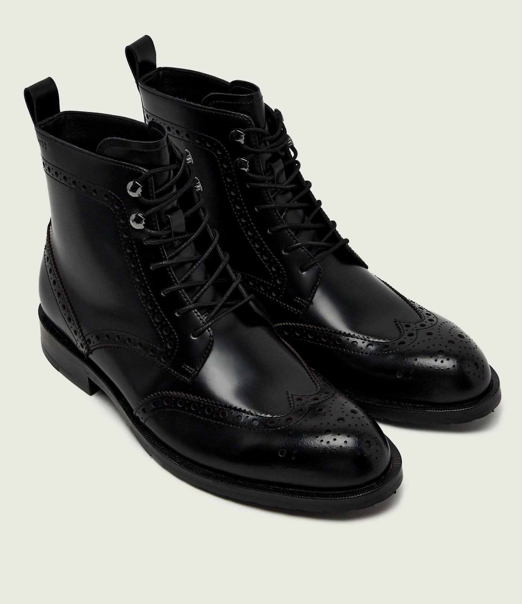 BOSS Black De piele încălțăminte înaltă Tayil-L_Halb_bobr