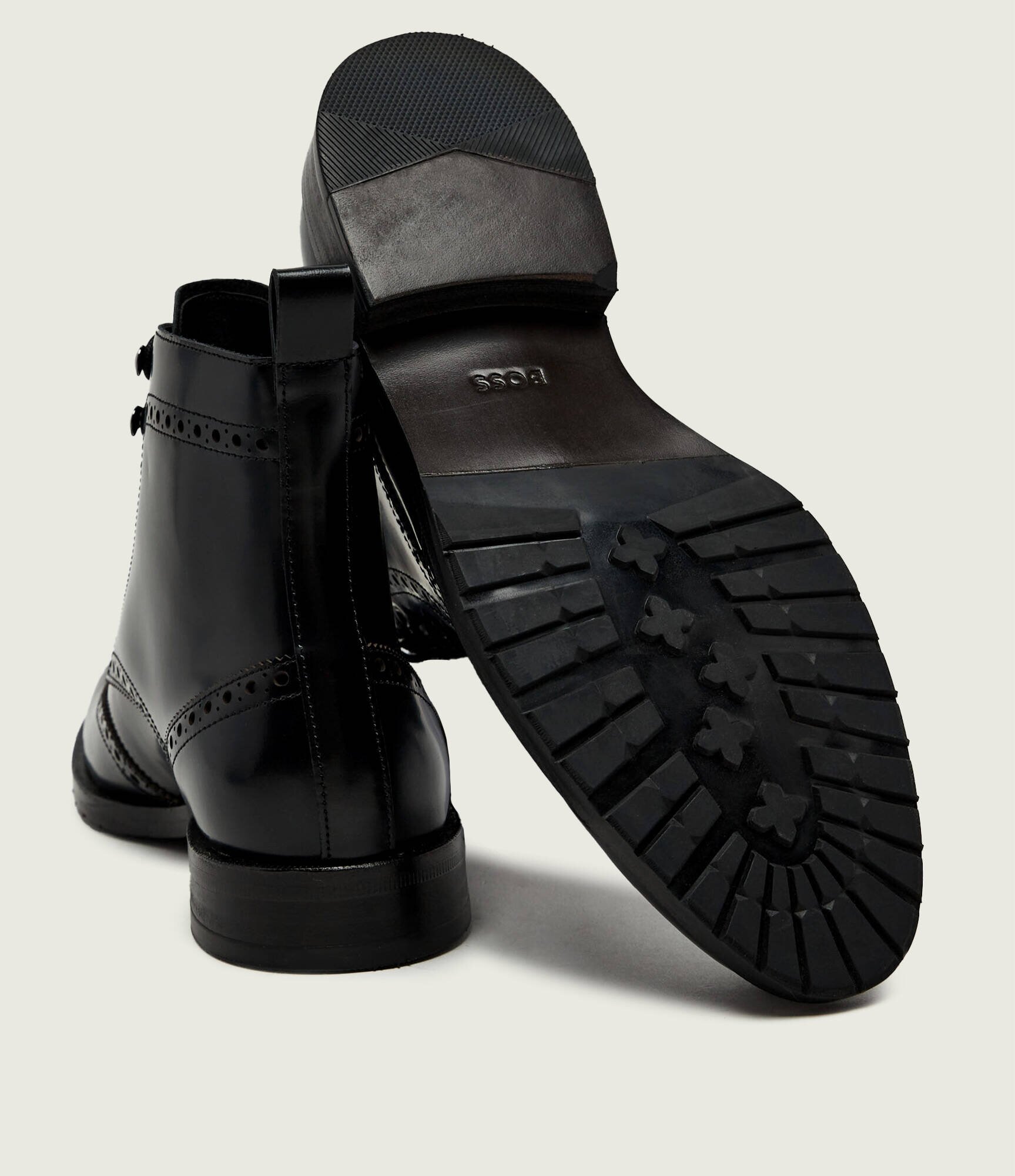 BOSS Black De piele încălțăminte înaltă Tayil-L_Halb_bobr