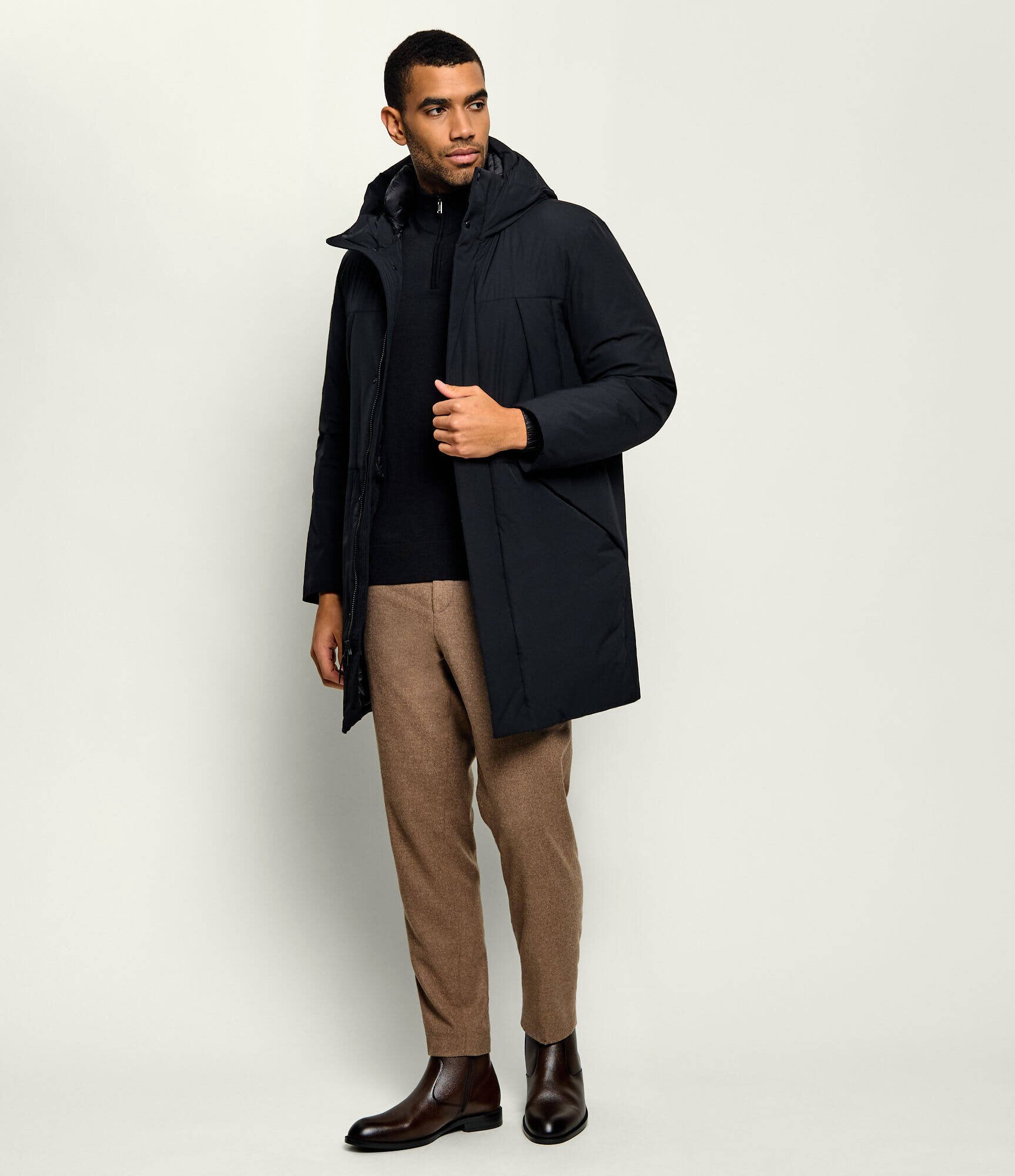 BOSS Black De piele încălțăminte înaltă Tayil_Zipb_grsh