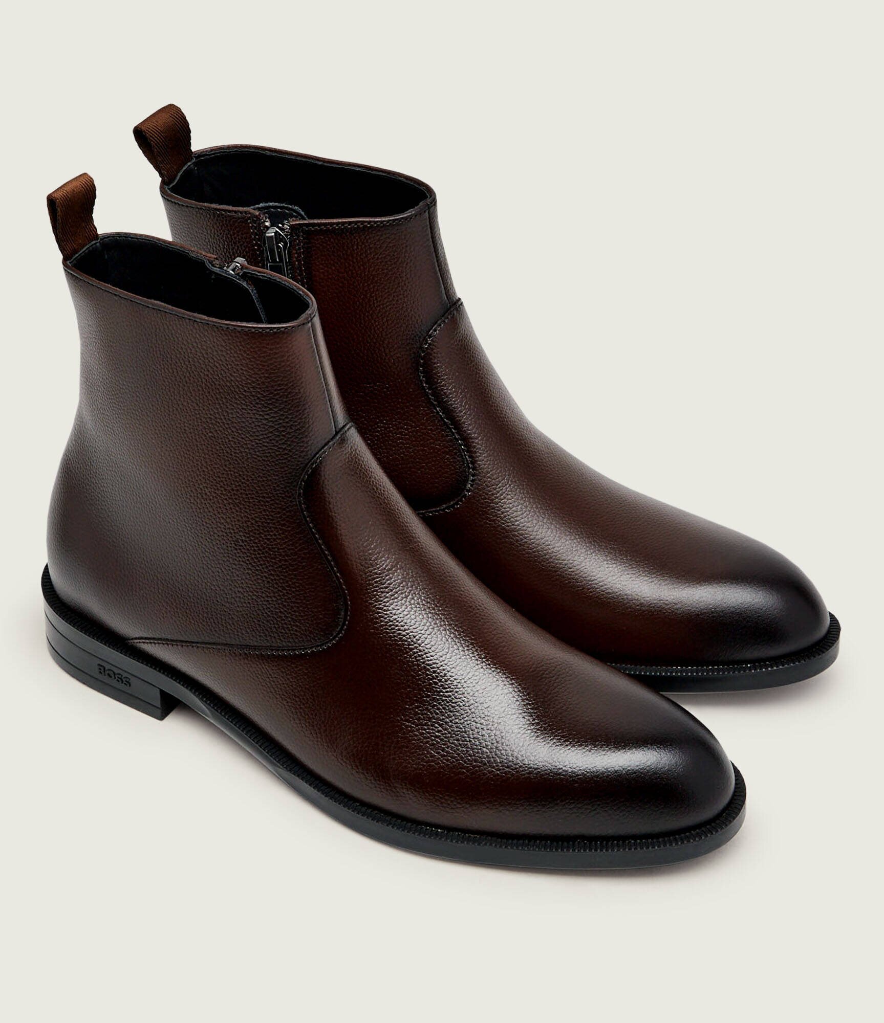 BOSS Black De piele încălțăminte înaltă Tayil_Zipb_grsh