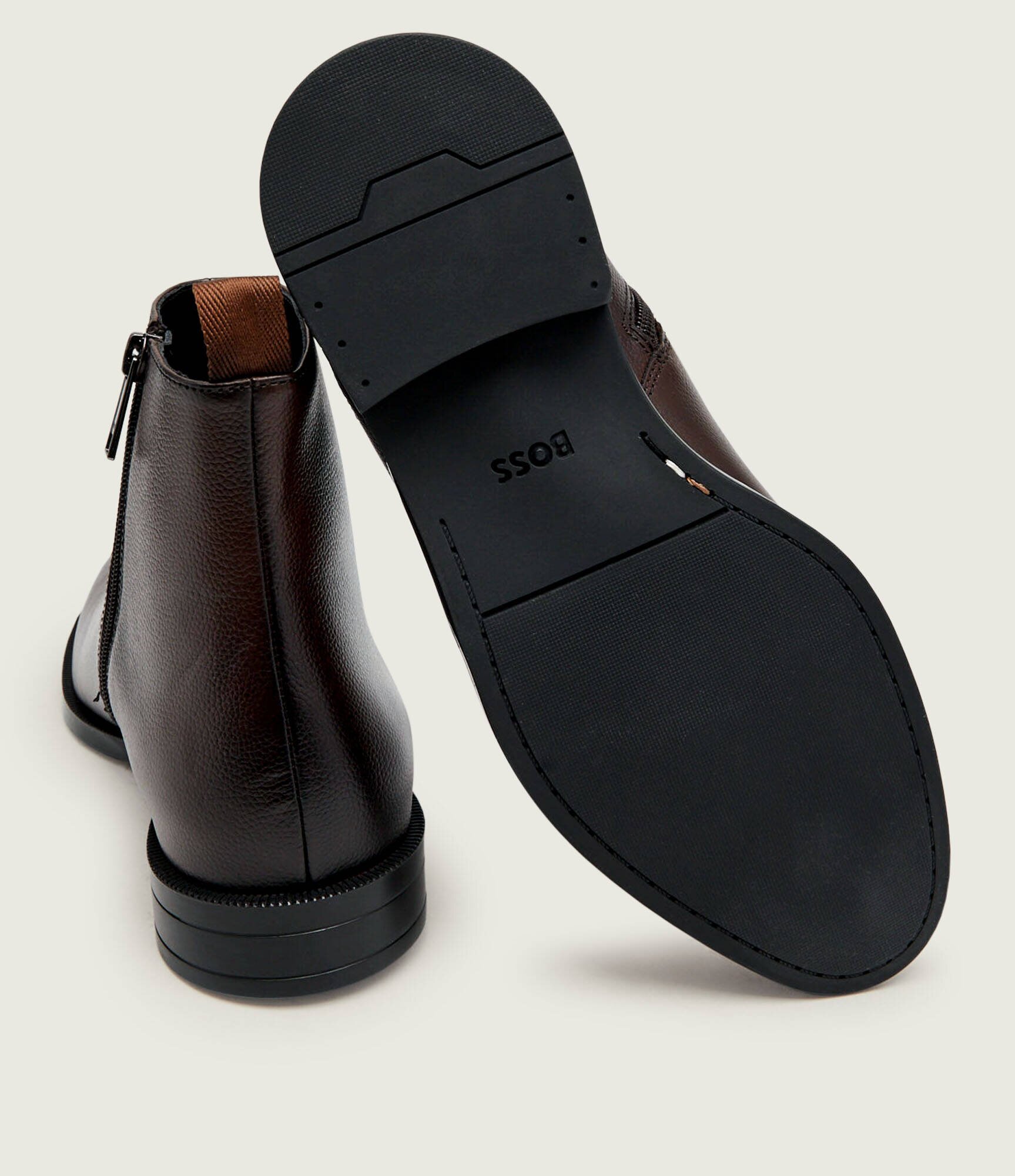 BOSS Black De piele încălțăminte înaltă Tayil_Zipb_grsh