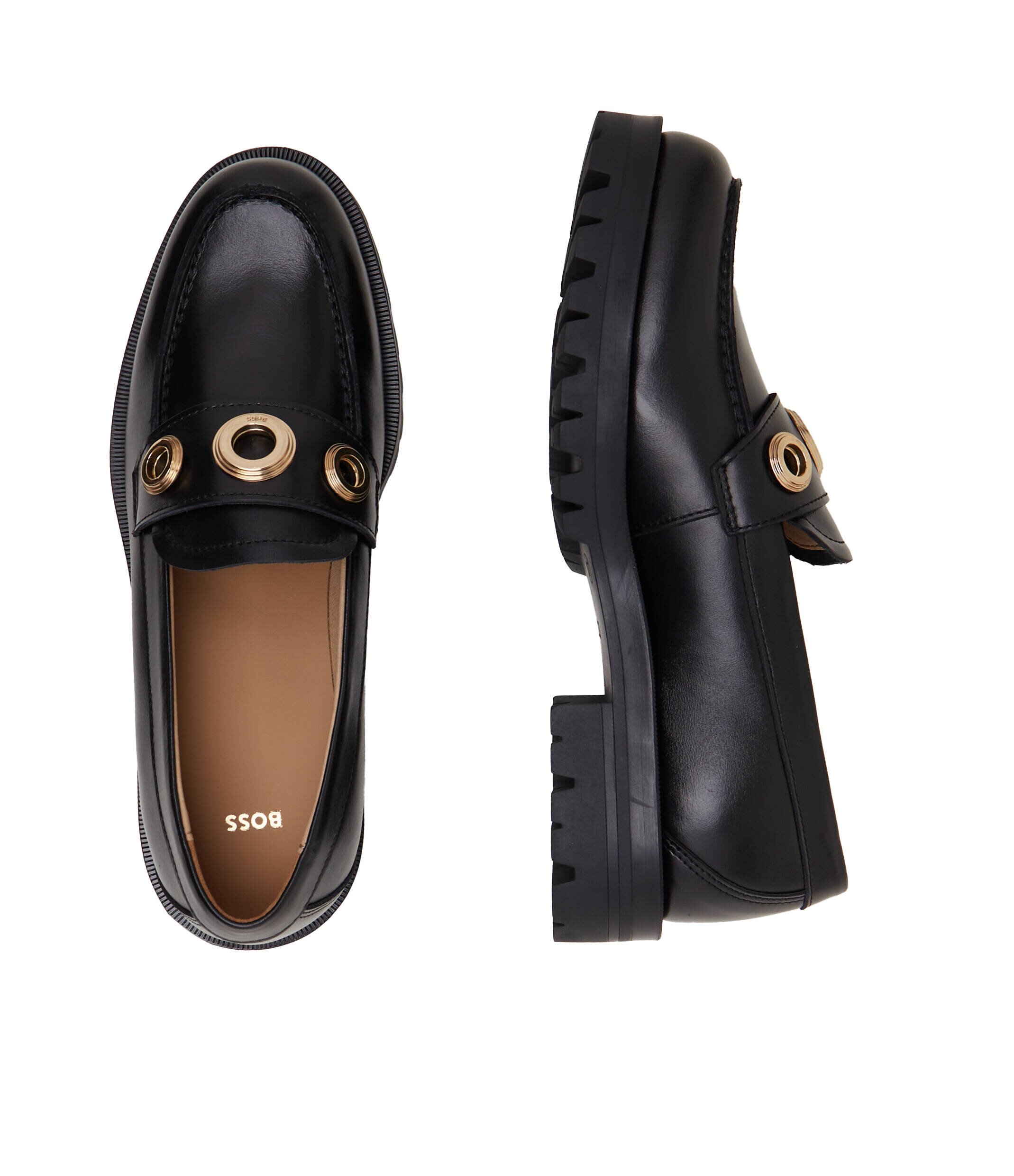 BOSS Black De piele mocasini Helen