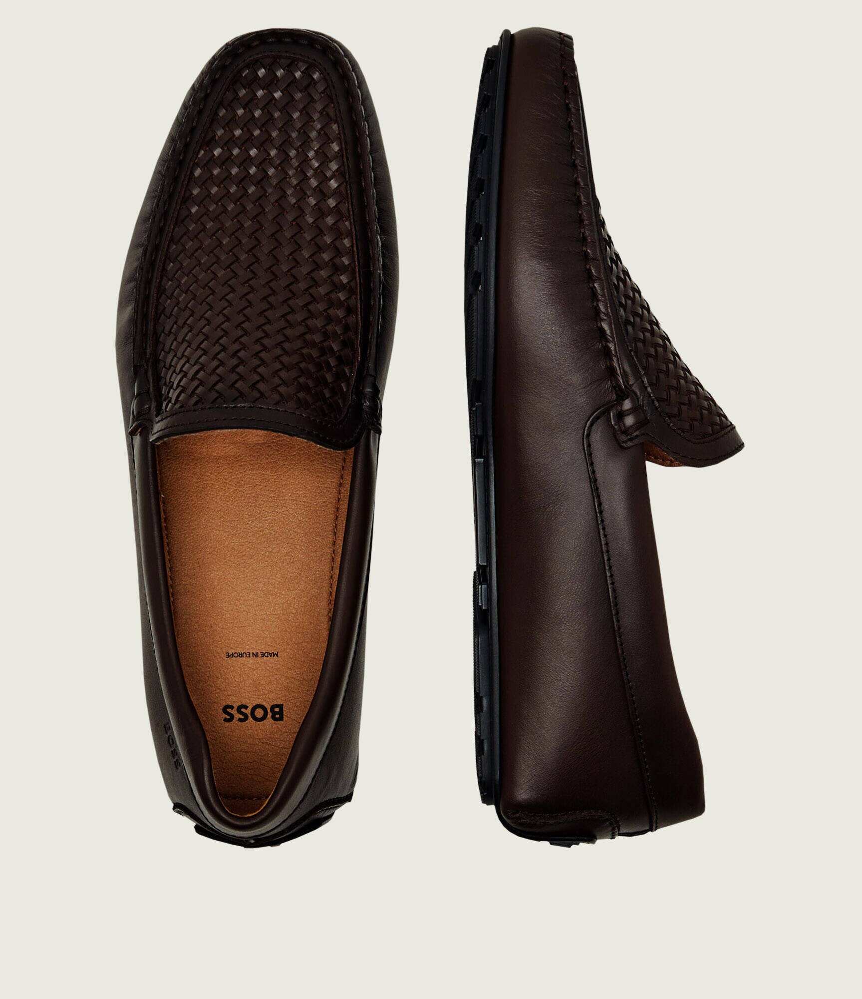 BOSS Black De piele mocasini Noel_Mocc_ltwvr