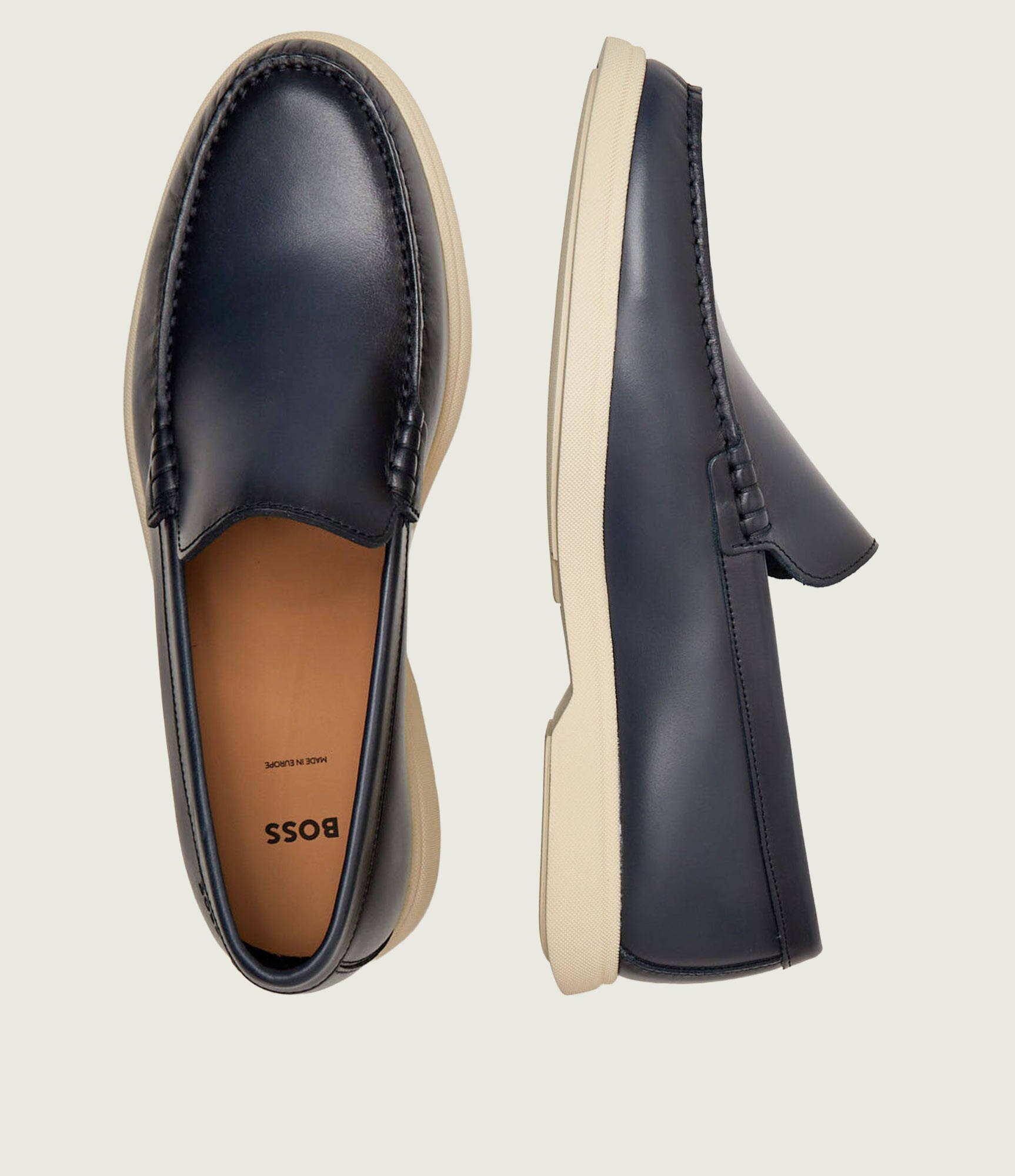 BOSS Black De piele mocasini Sienne