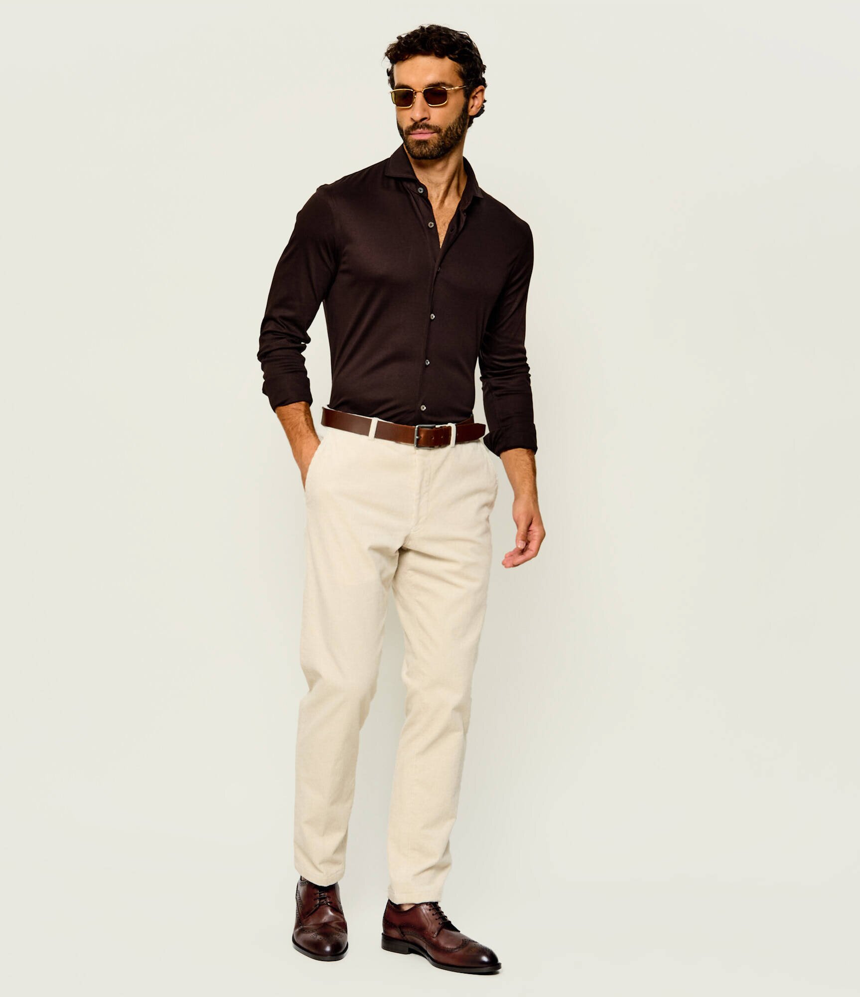 BOSS Black De piele pantofi brogues Tayil_ltbg