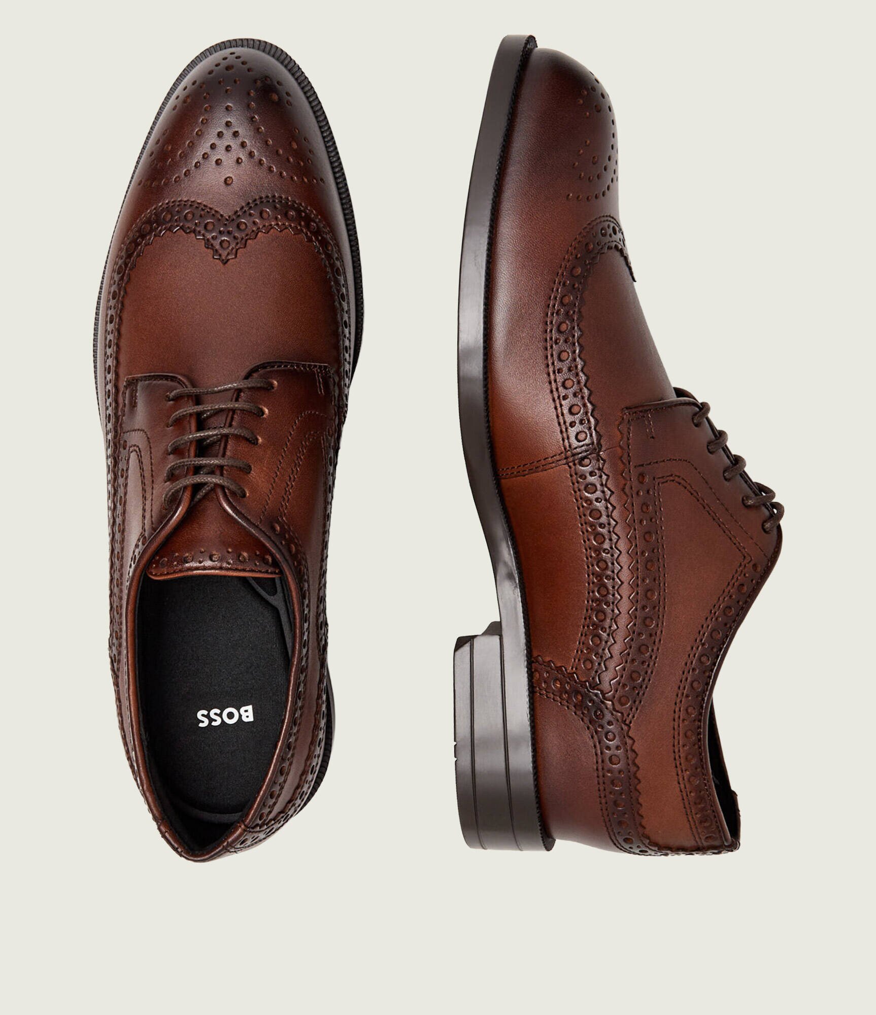 BOSS Black De piele pantofi brogues Tayil_ltbg
