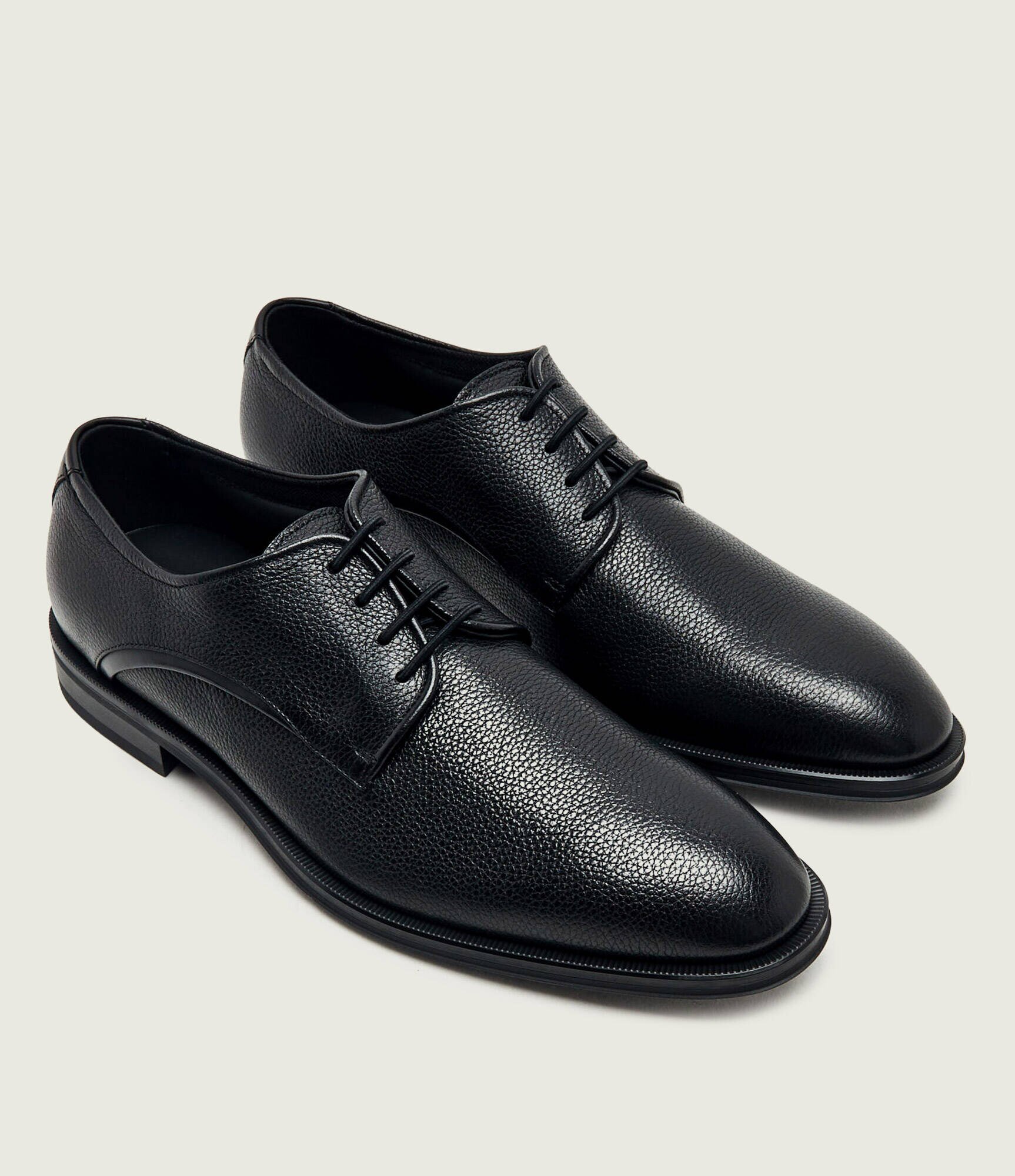 BOSS Black De piele pantofi derby Derrek_Derb_grpt