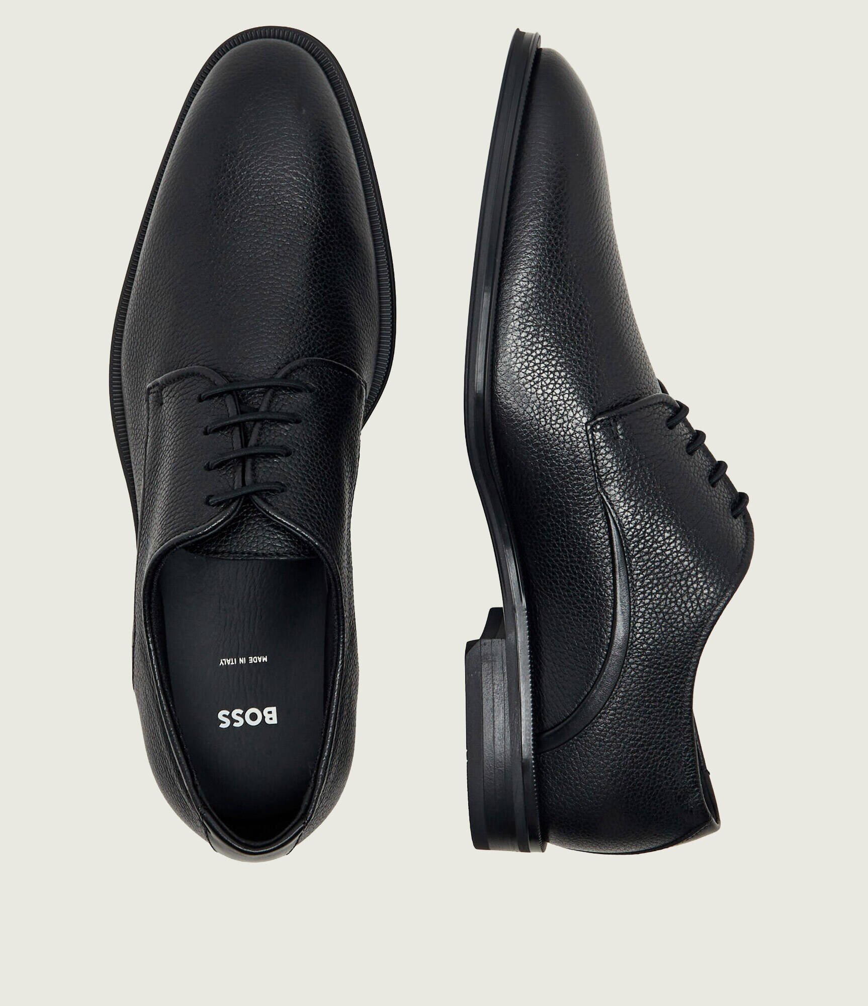 BOSS Black De piele pantofi derby Derrek_Derb_grpt