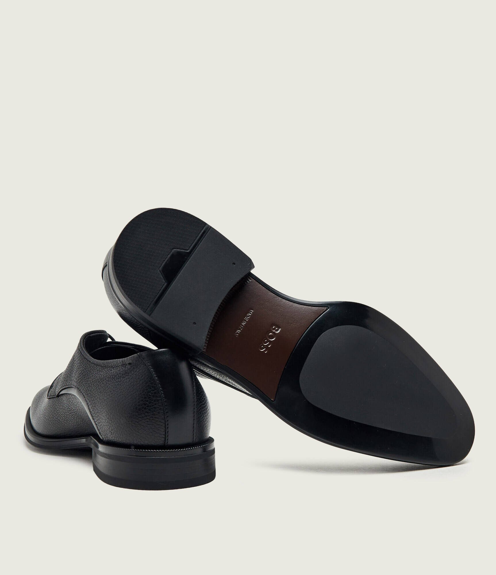 BOSS Black De piele pantofi derby Derrek_Derb_grpt