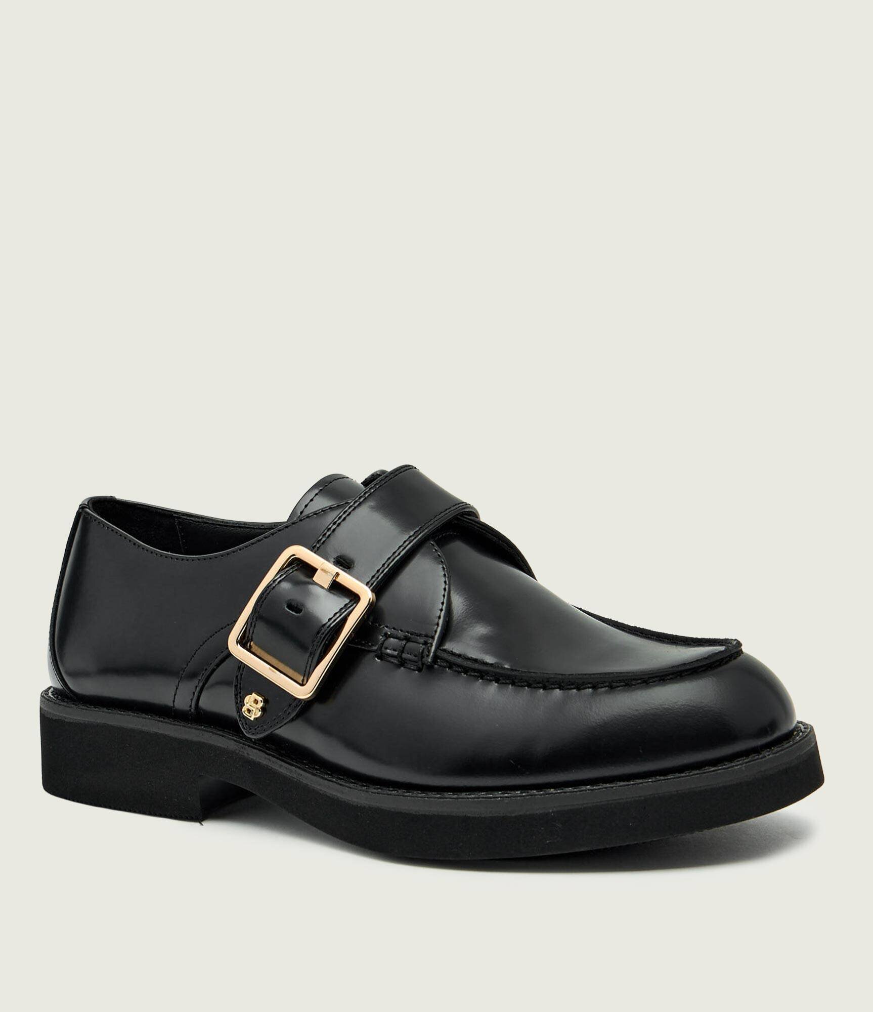 BOSS Black De piele pantofi loafer Eleri_Monk_BOBK