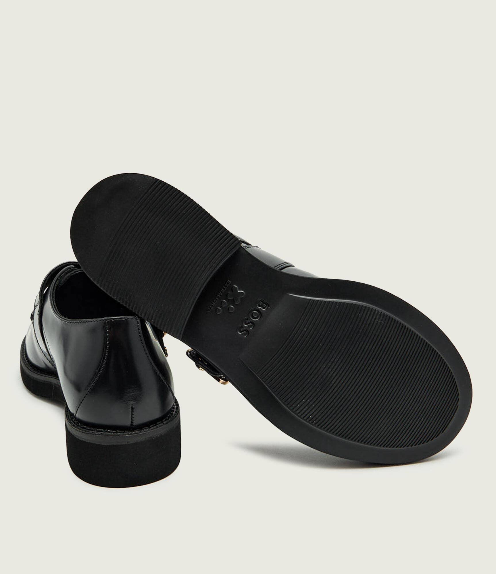 BOSS Black De piele pantofi loafer Eleri_Monk_BOBK