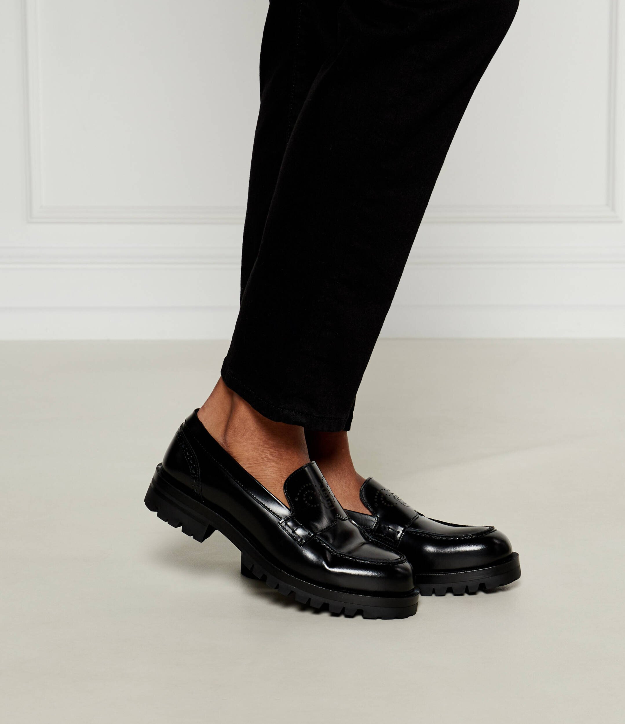 BOSS Black De piele pantofi loafer Helen