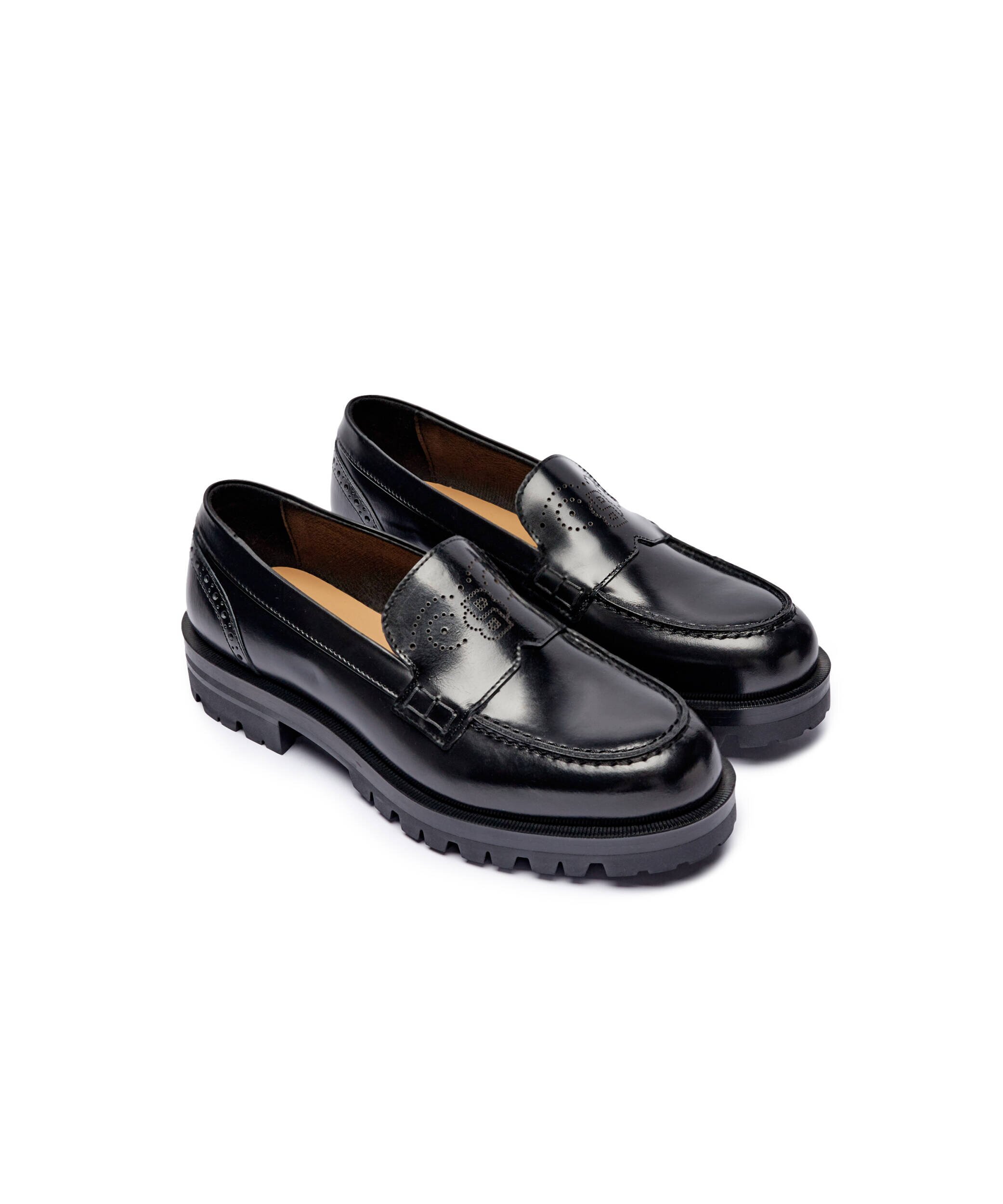 BOSS Black De piele pantofi loafer Helen