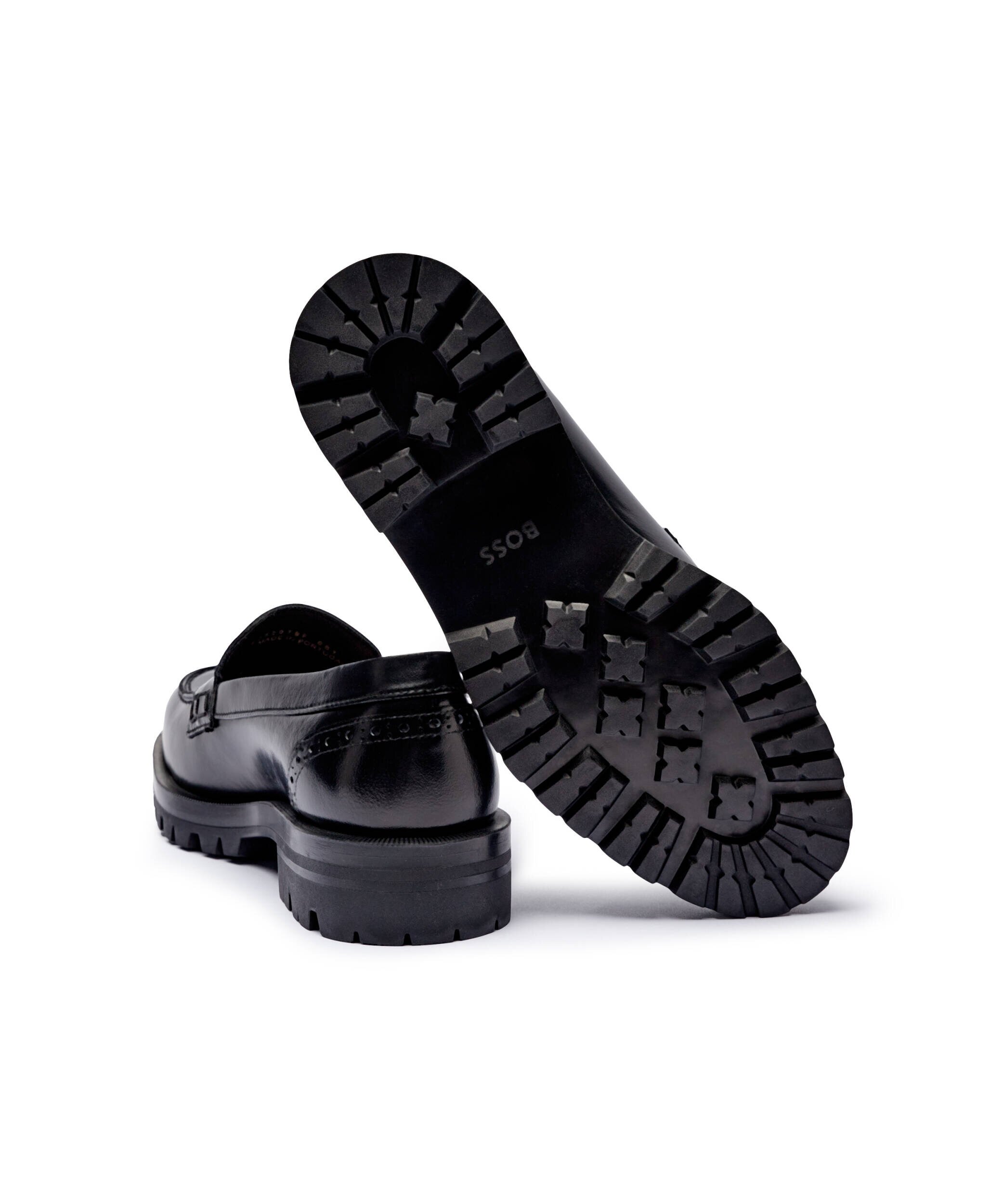 BOSS Black De piele pantofi loafer Helen