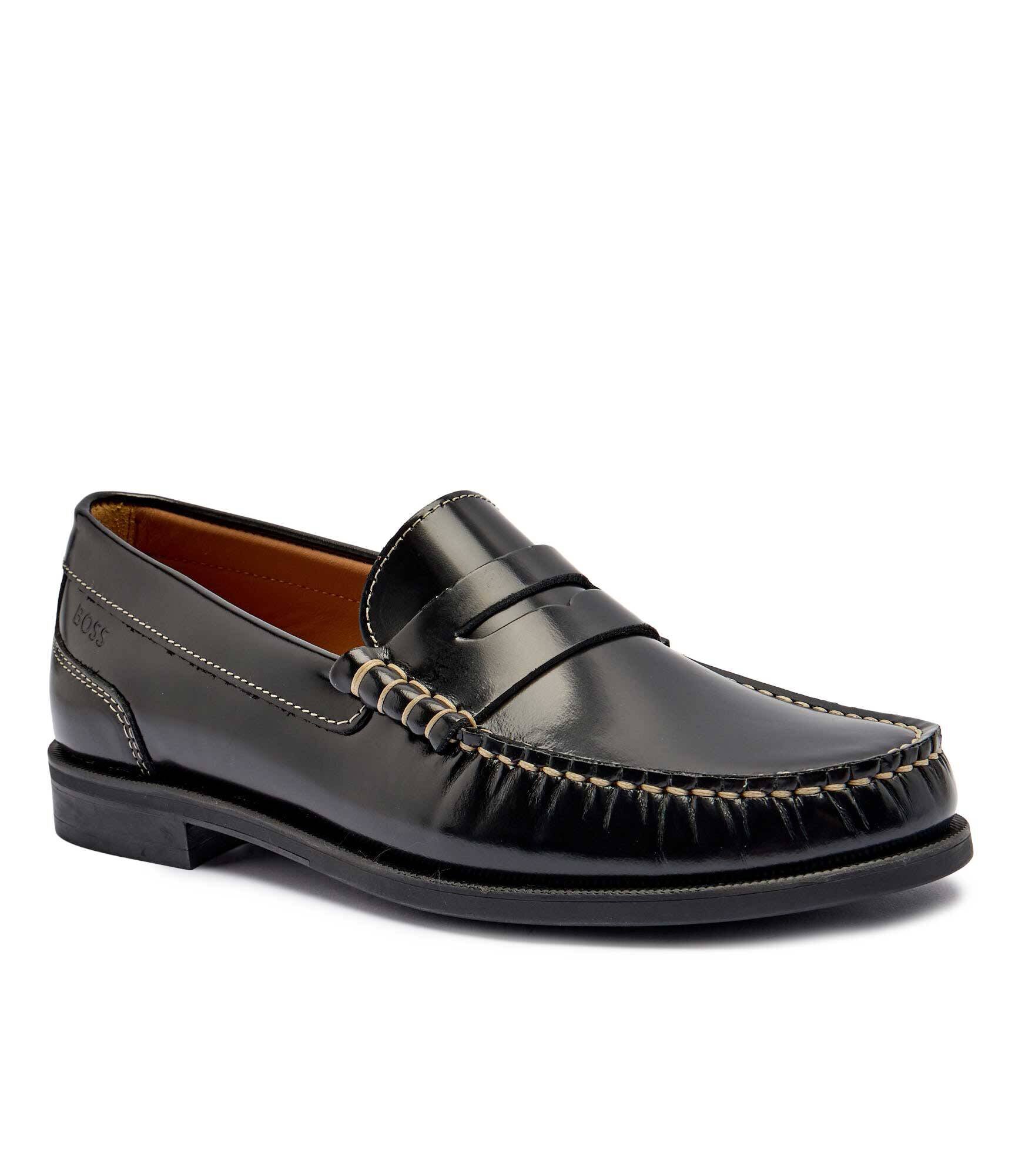 BOSS Black De piele pantofi loafer Lycia_Mocc_BOCS