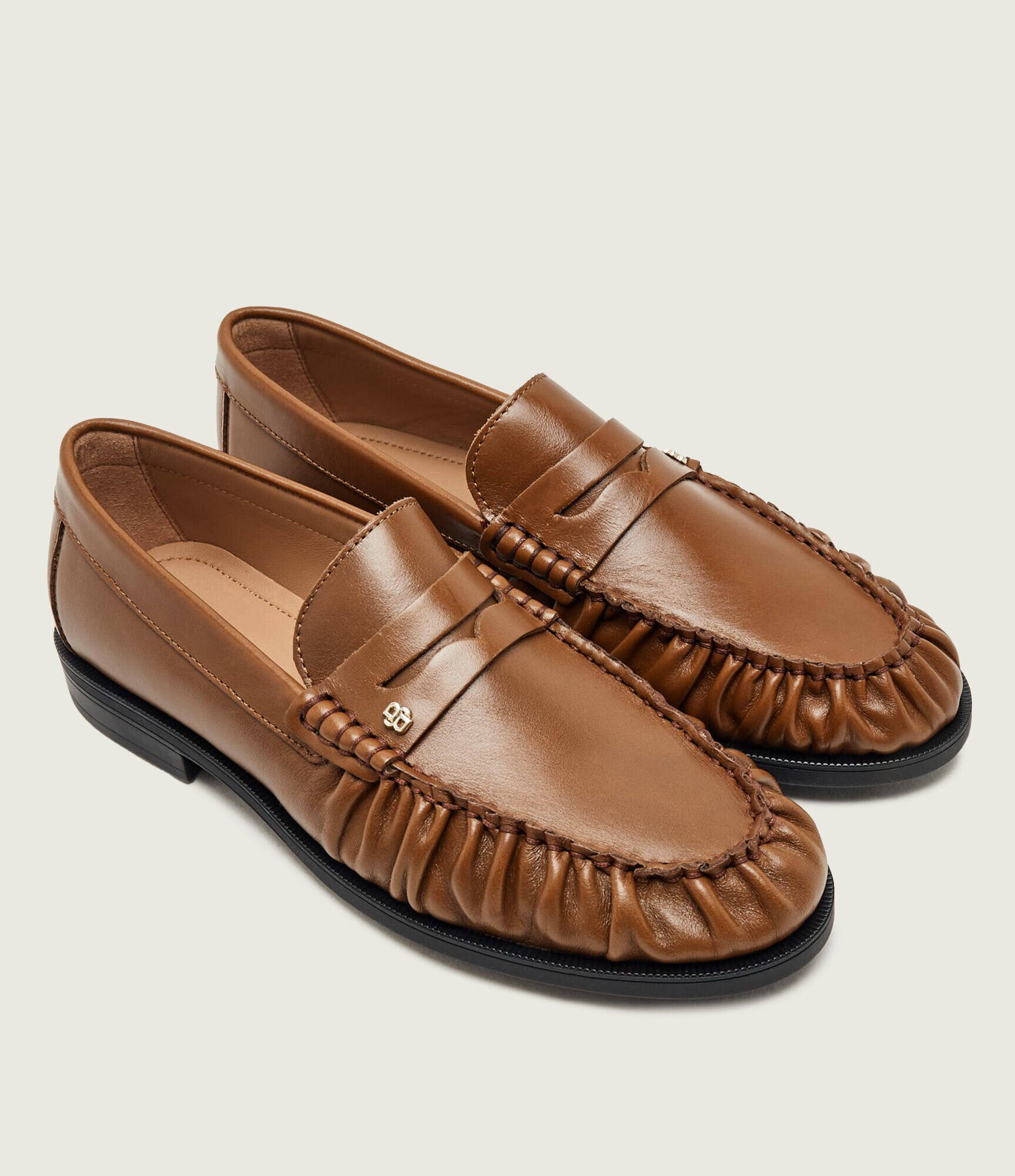 BOSS Black De piele pantofi loafer Lycia_Mocc_LTWR