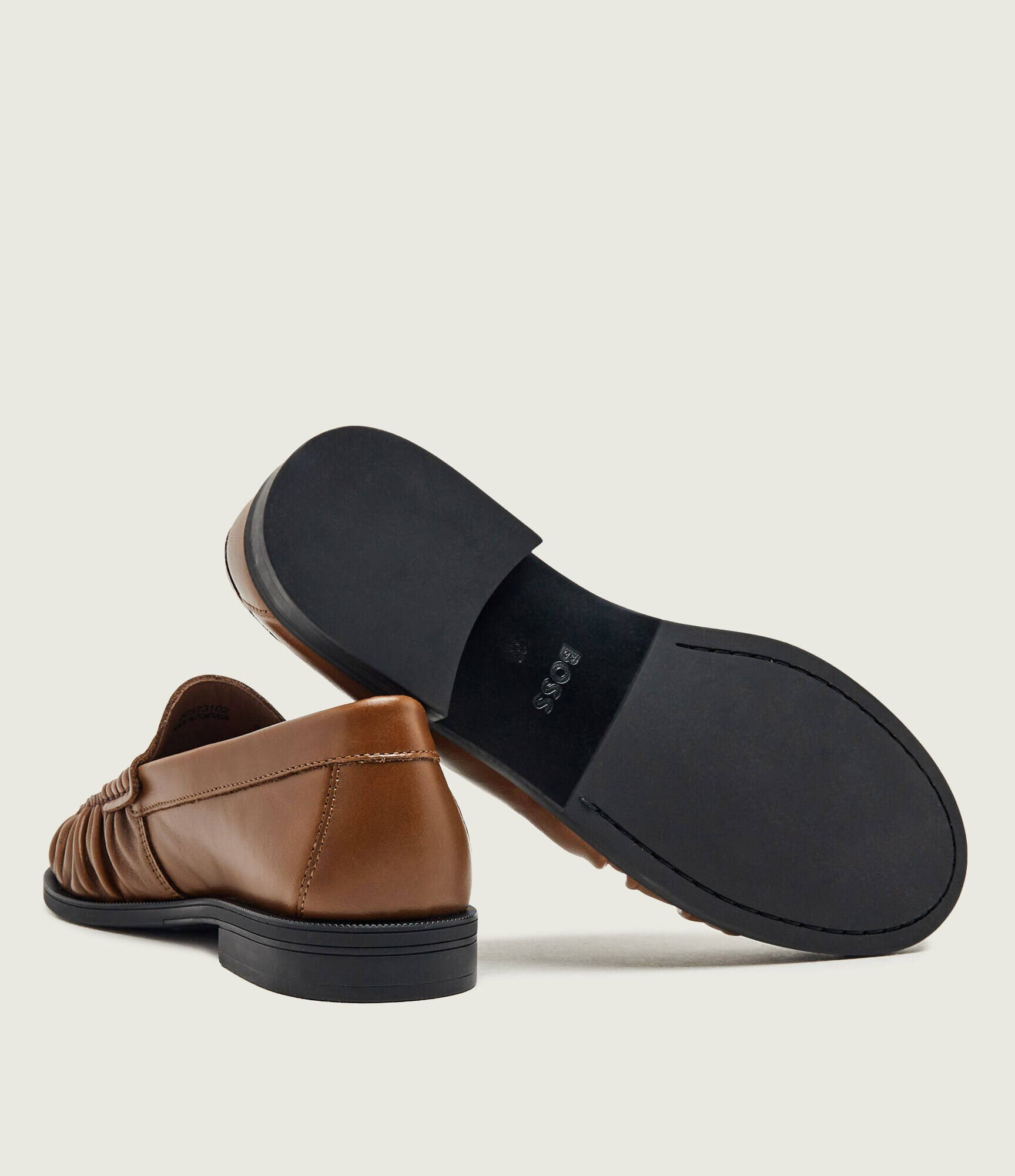 BOSS Black De piele pantofi loafer Lycia_Mocc_LTWR
