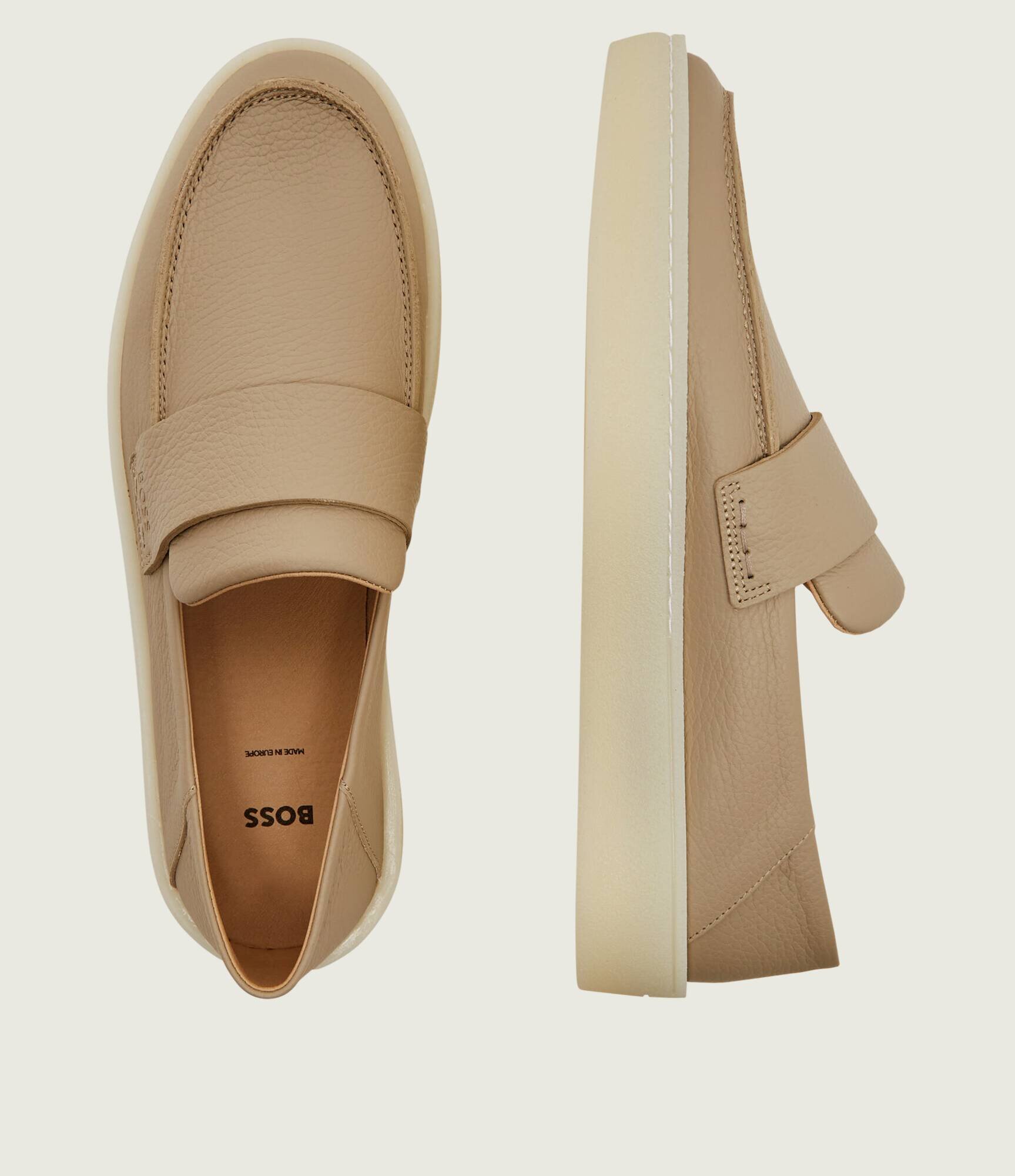 BOSS Black De piele pantofi loafer Randal_Loaf_tb