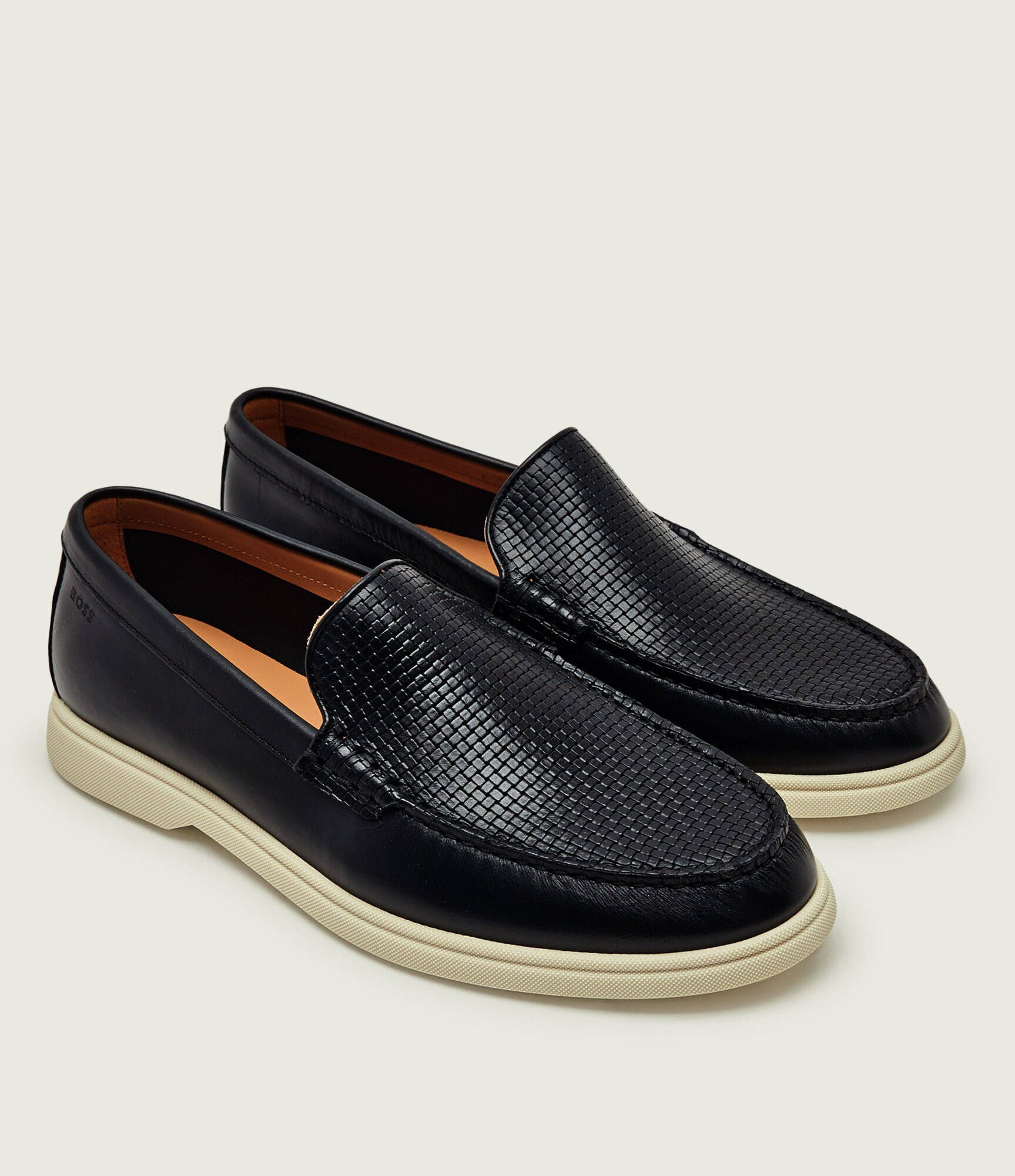 BOSS Black De piele pantofi loafer Sienne