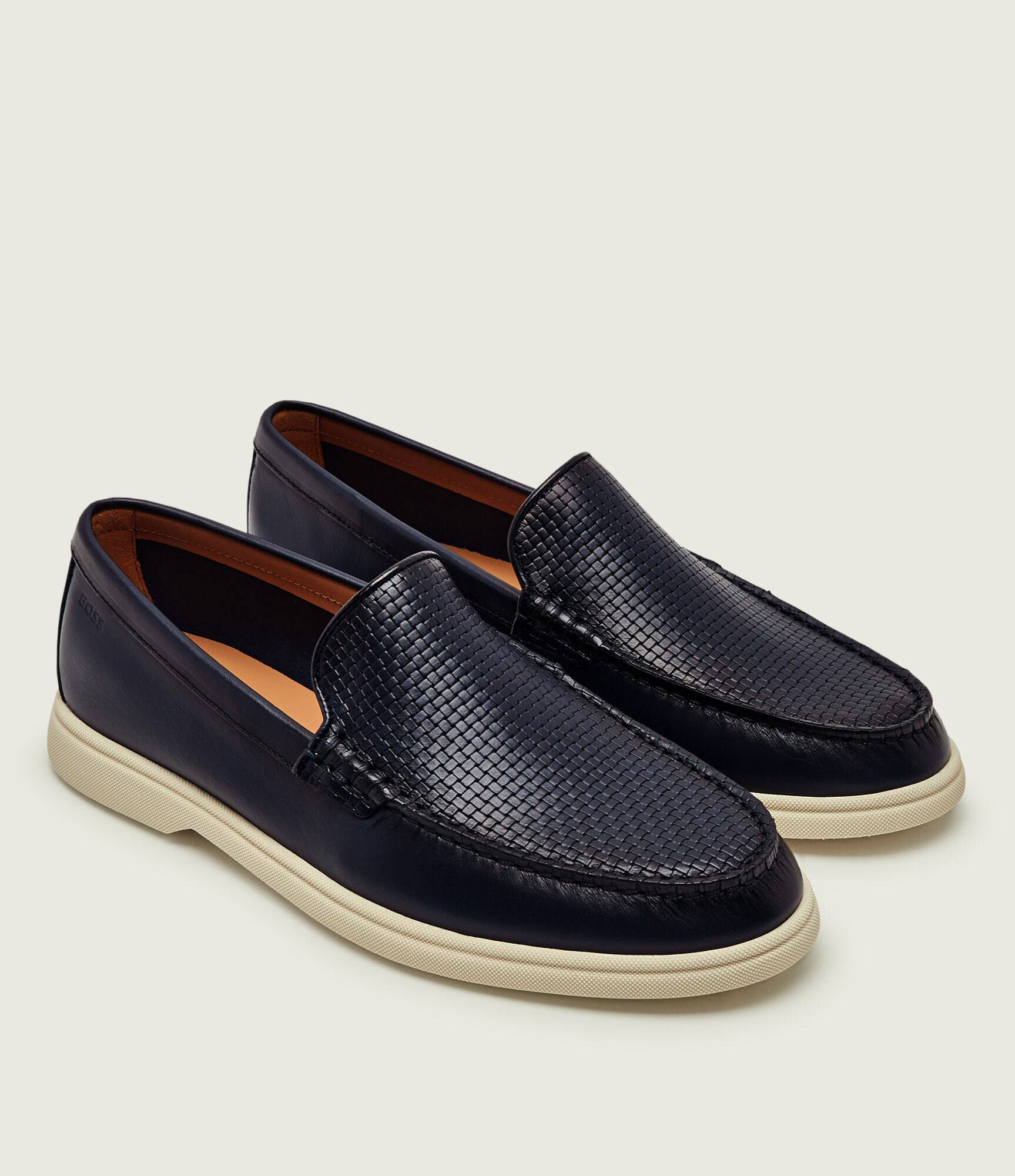 BOSS Black De piele pantofi loafer Sienne