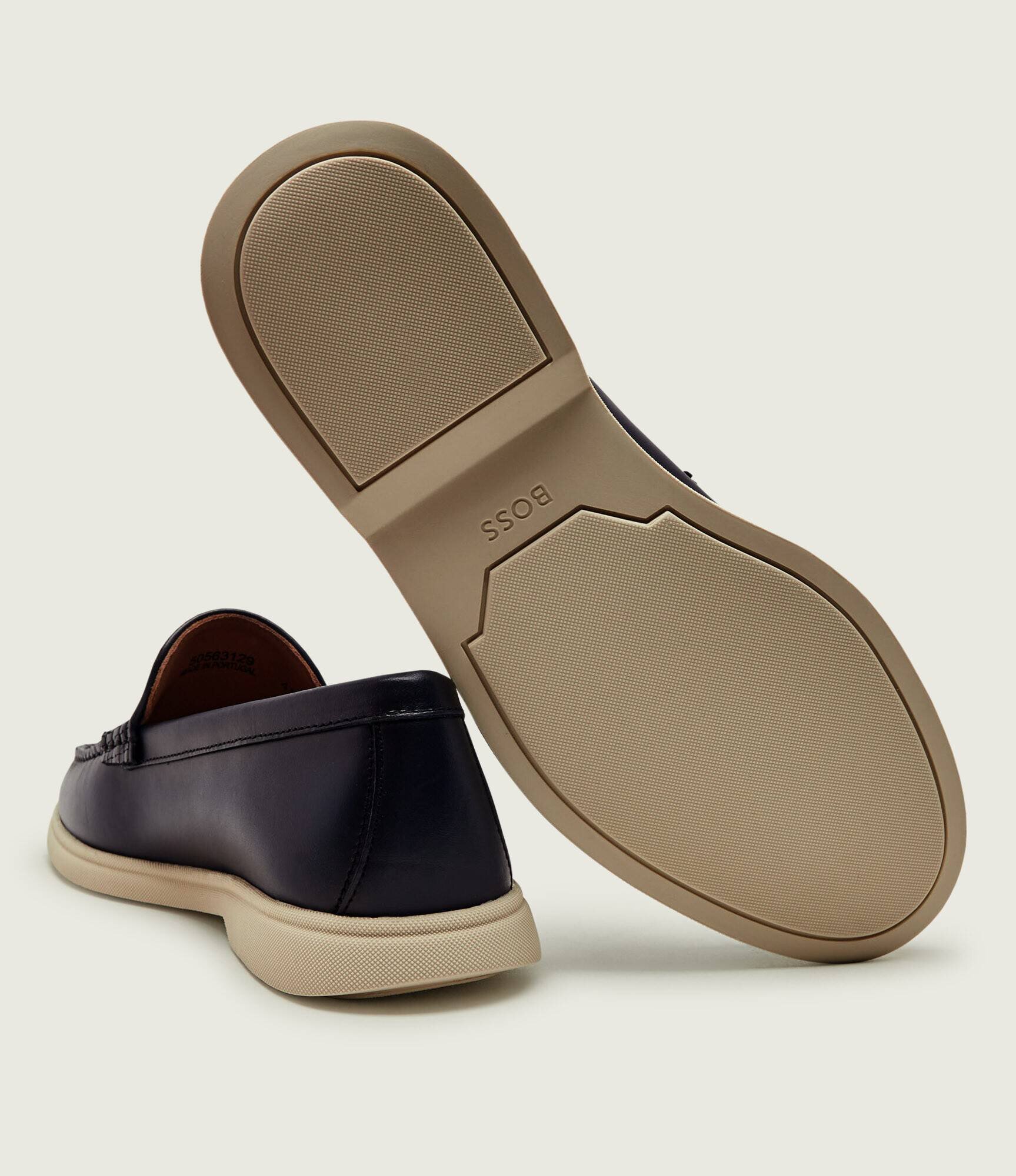 BOSS Black De piele pantofi loafer Sienne