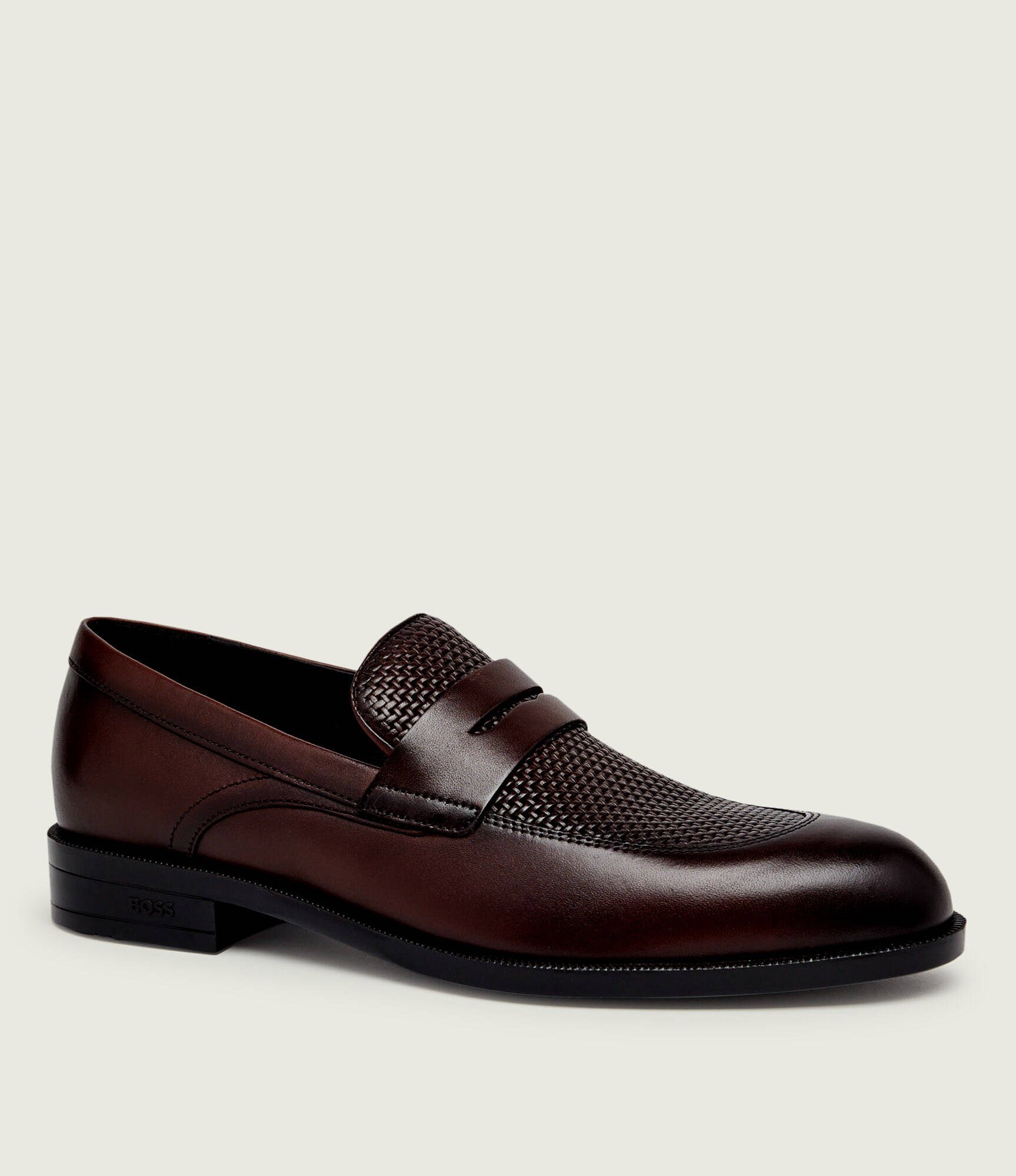 BOSS Black De piele pantofi loafer Tayil_Loaf_buwvpe