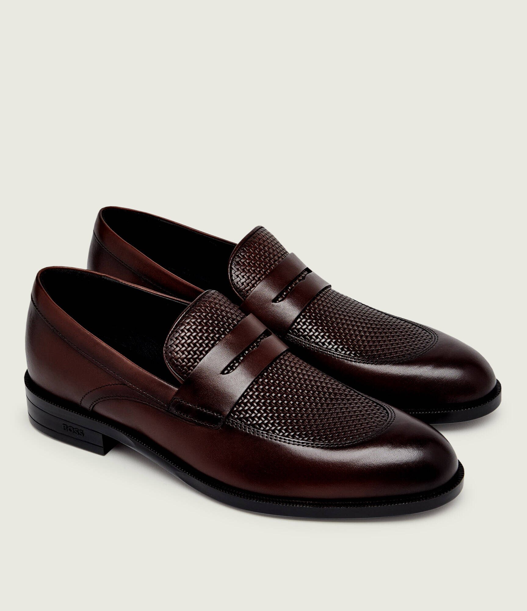 BOSS Black De piele pantofi loafer Tayil_Loaf_buwvpe