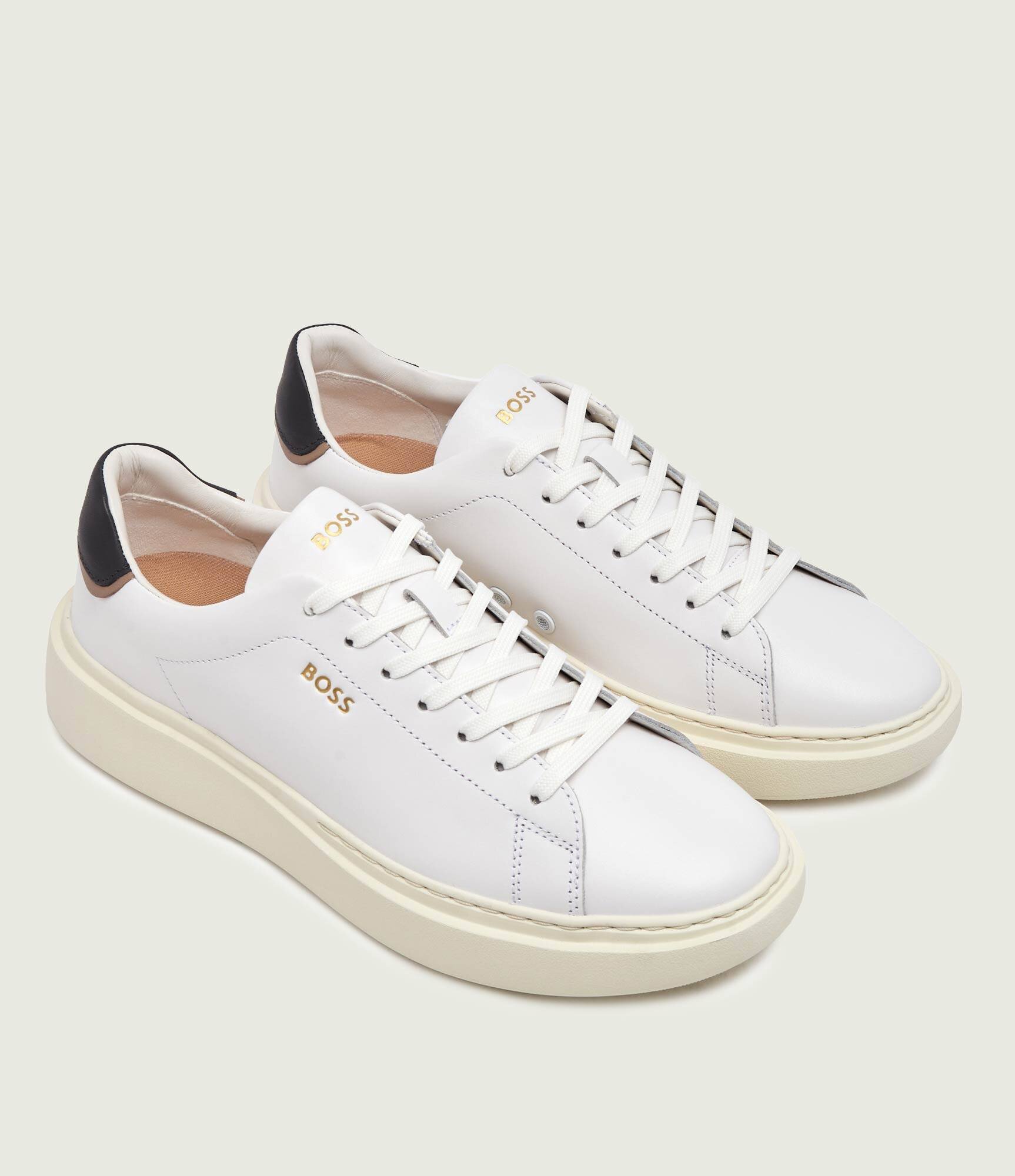 BOSS Black De piele sneakers Amber_Runn_fl1