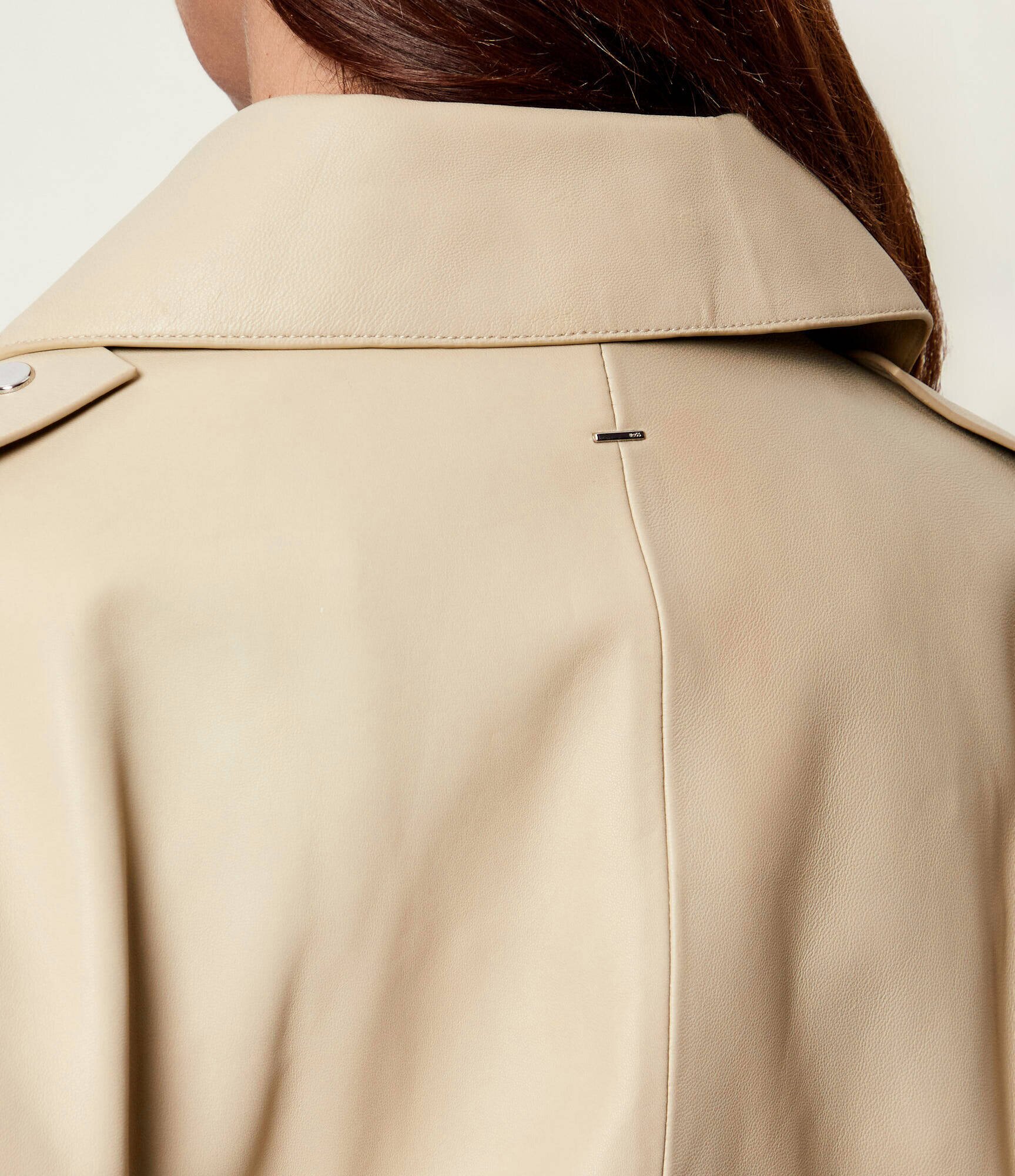 BOSS Black De piele trench Satila