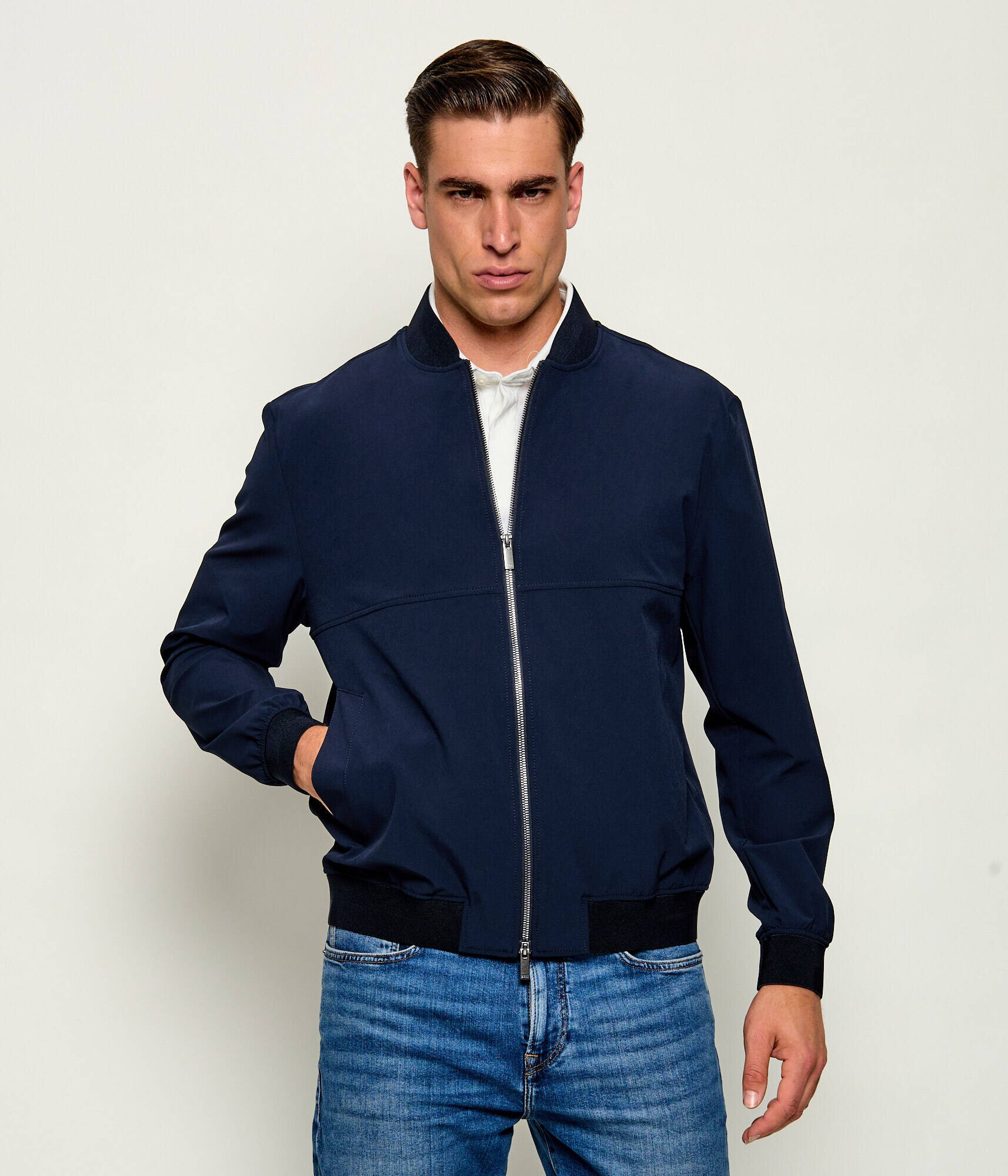 BOSS Black Geacă bomber P-Hanry-bmb-wg-263f | Slim Fit